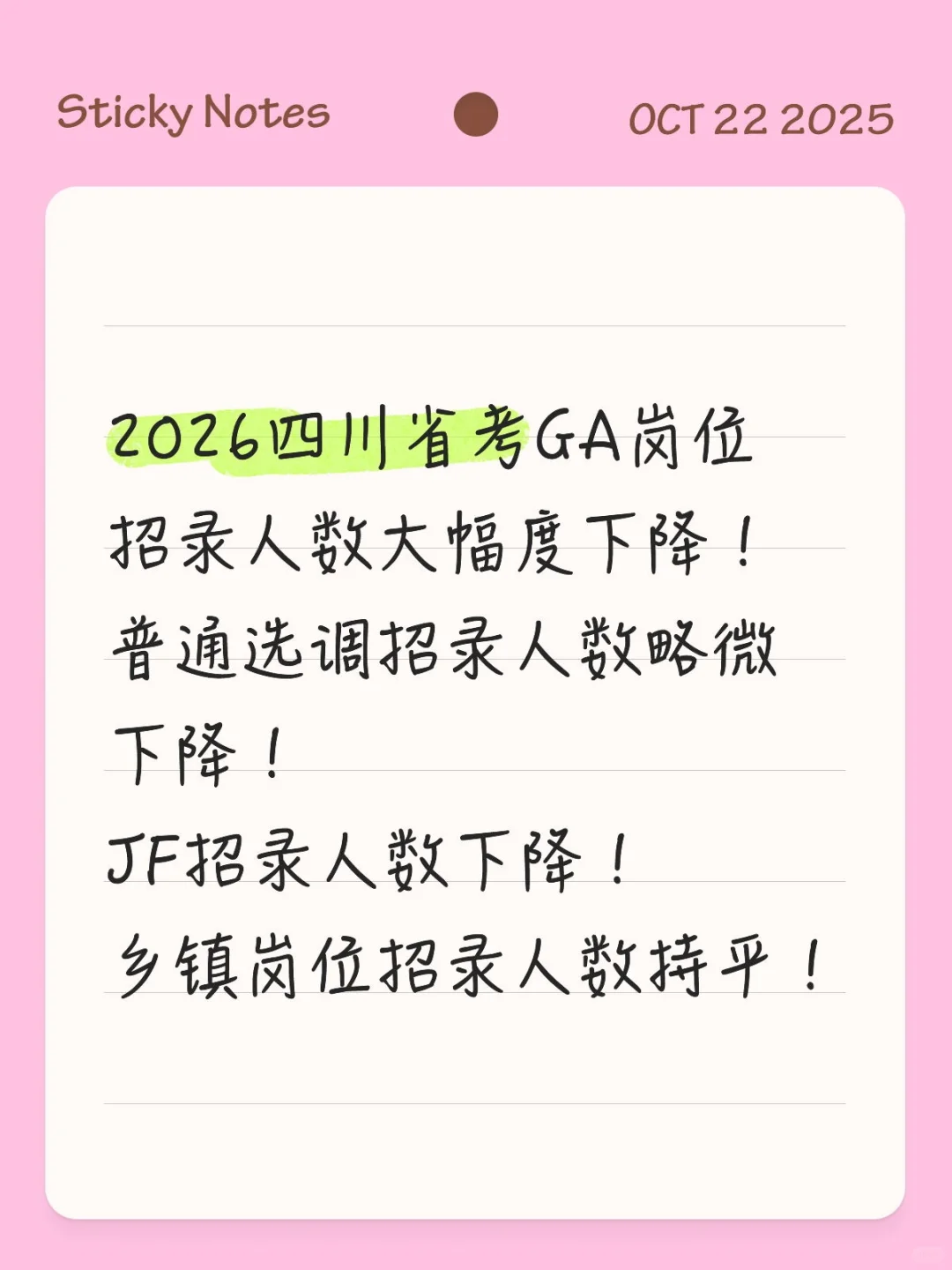 2026四川省考招录人数！！