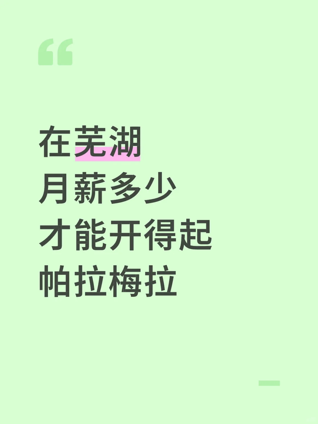 芜湖！开帕拉梅拉月薪需要多少