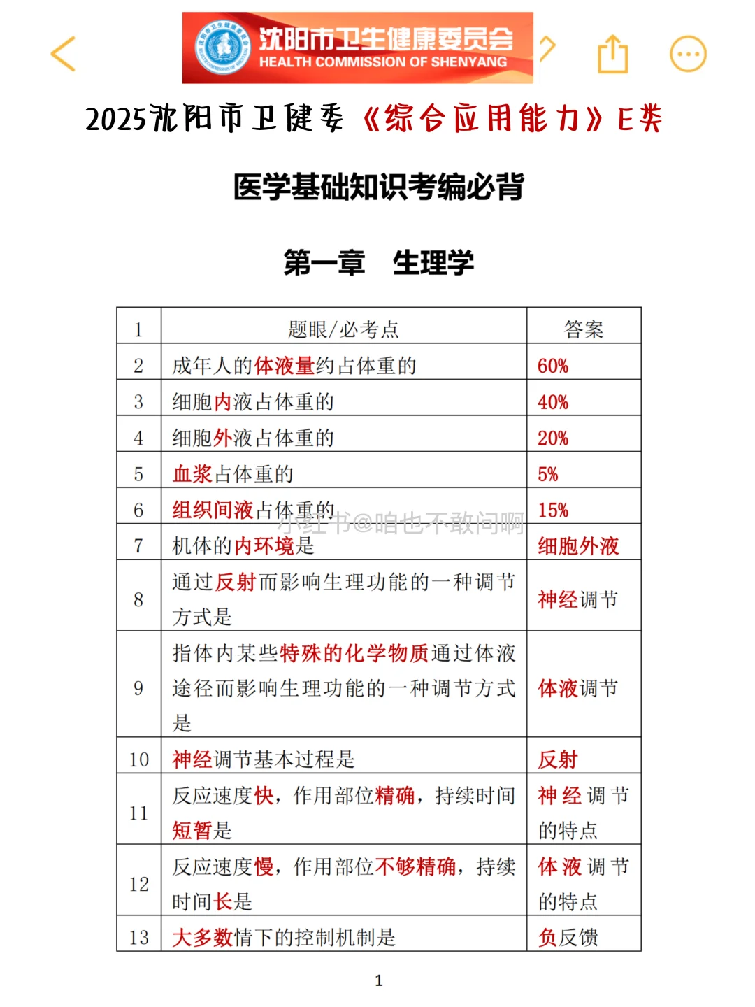 10.25沈阳市卫健委，进了考场就像抄哒案