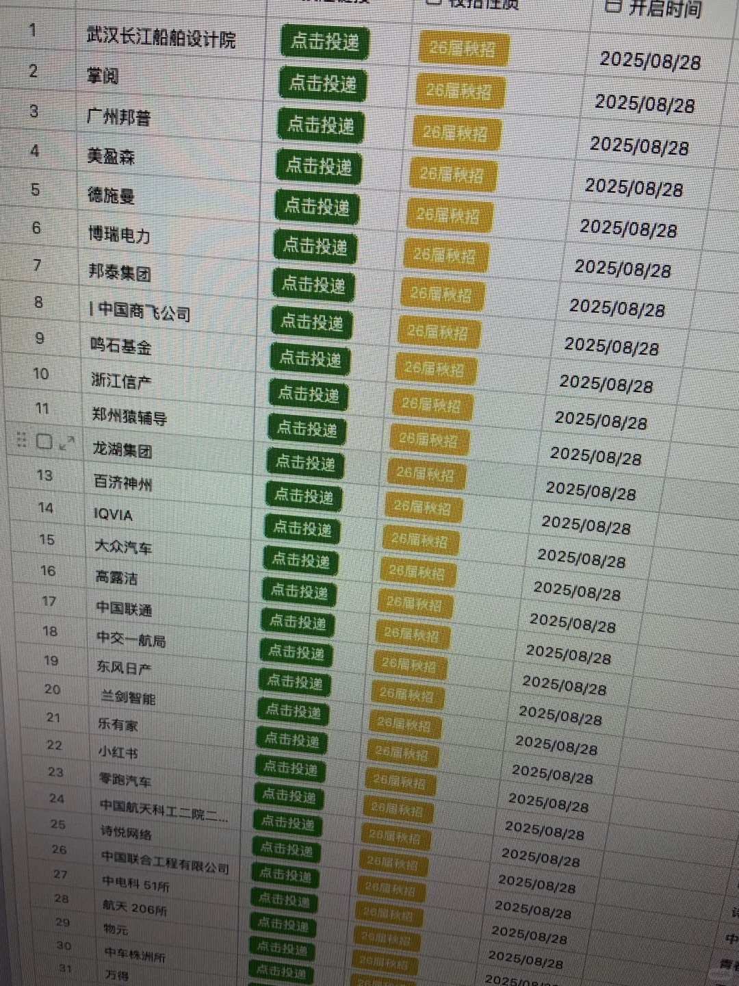 近期秋招开启的有点多！部分免笔试急招