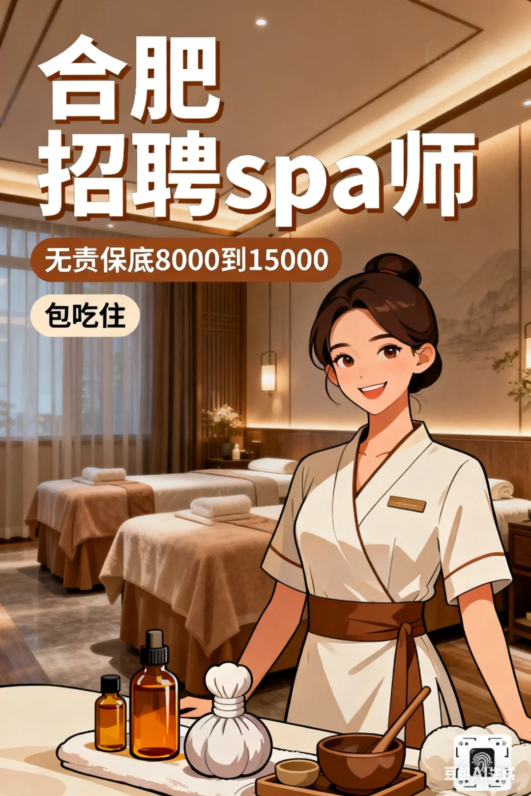 合肥招聘spa师#