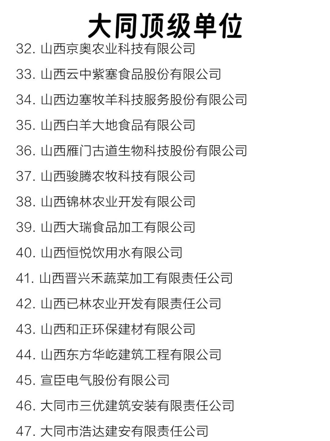大同顶级单位盘点来啦～