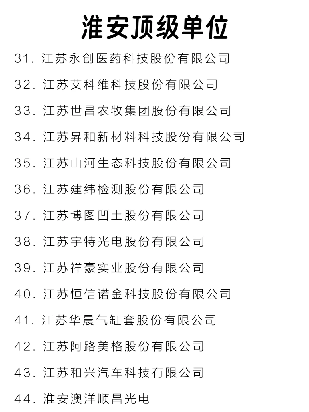 淮安顶级单位盘点来啦～