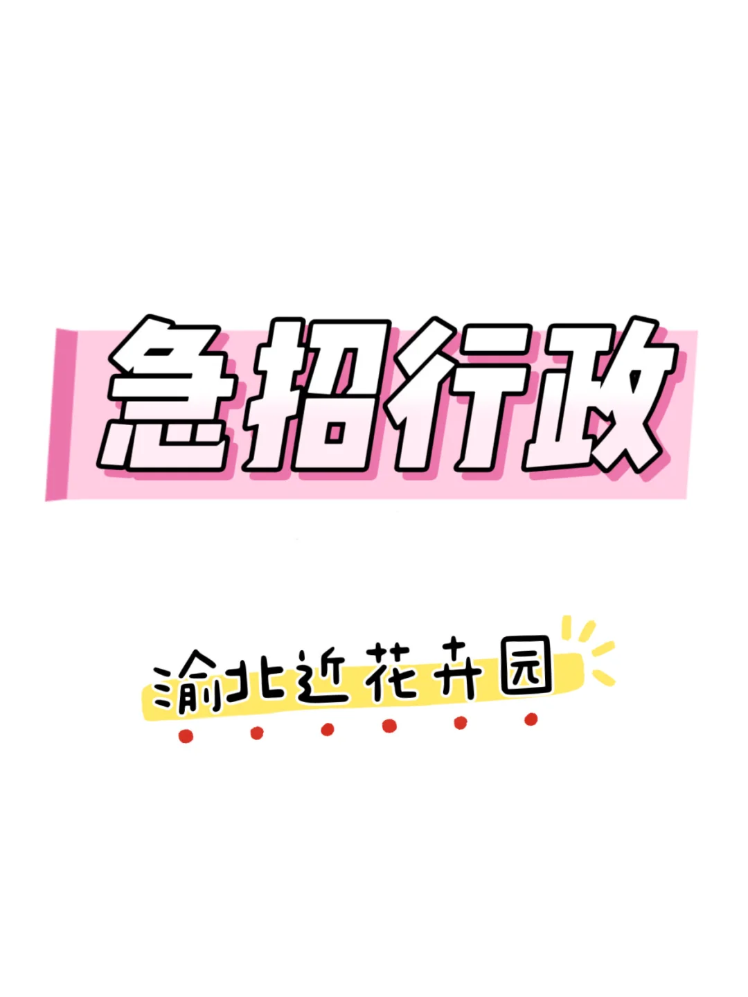 急招行政❗️急招行证❗️❗️