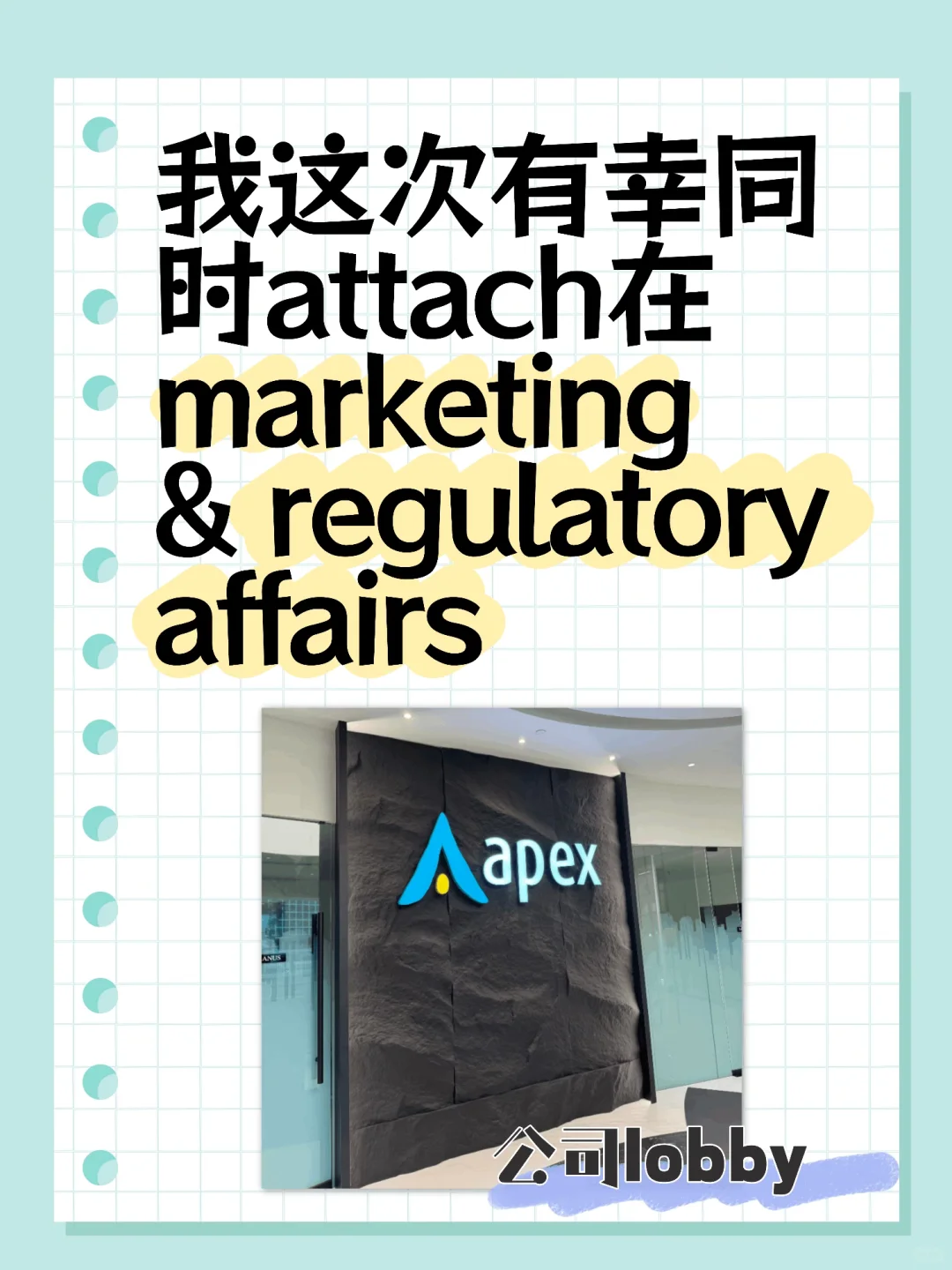 🇲🇾💊药企实习日常分享 | Apex Pharma