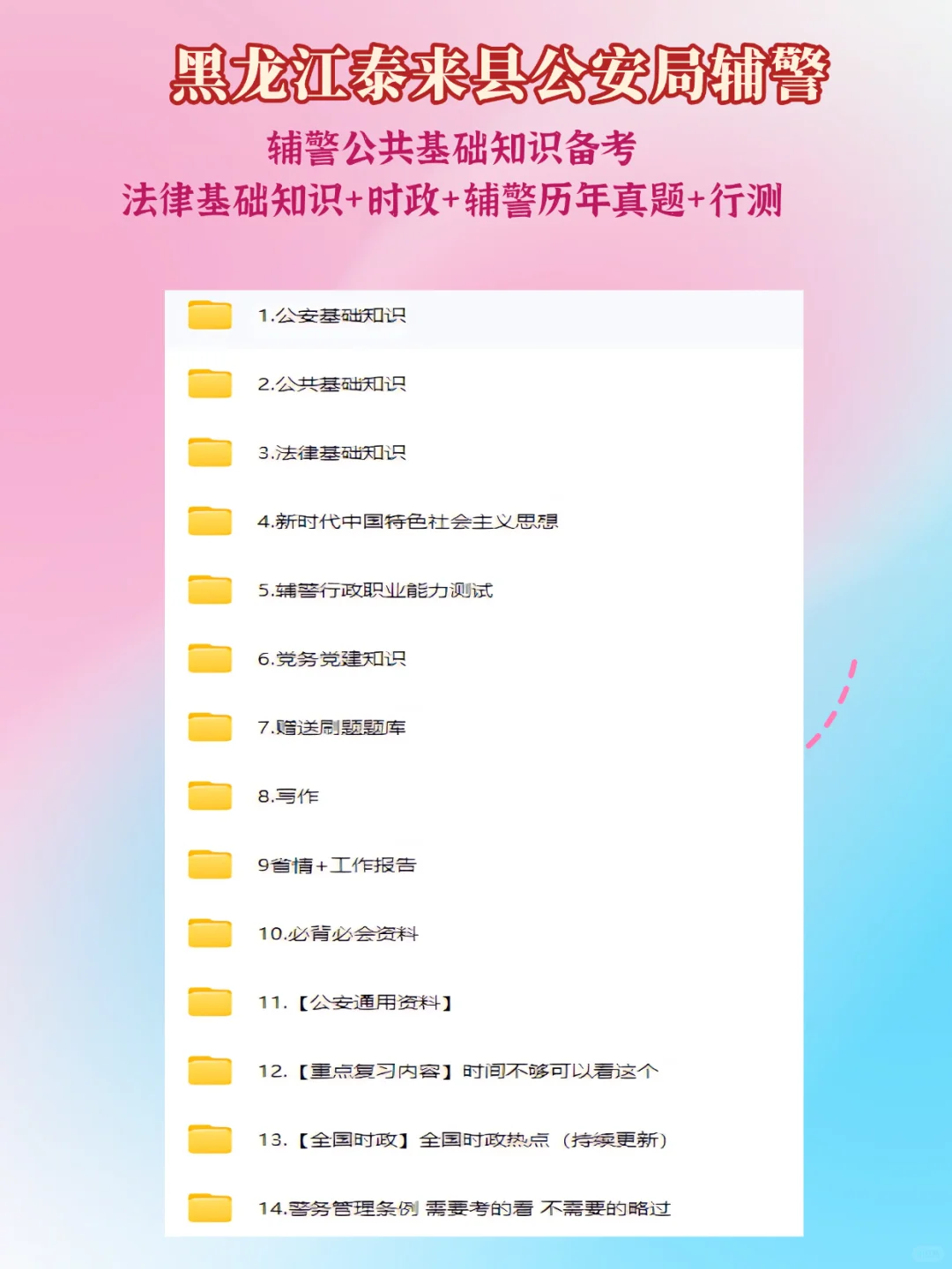 不是老铁，泰来县公安辅警真题和刷题库真