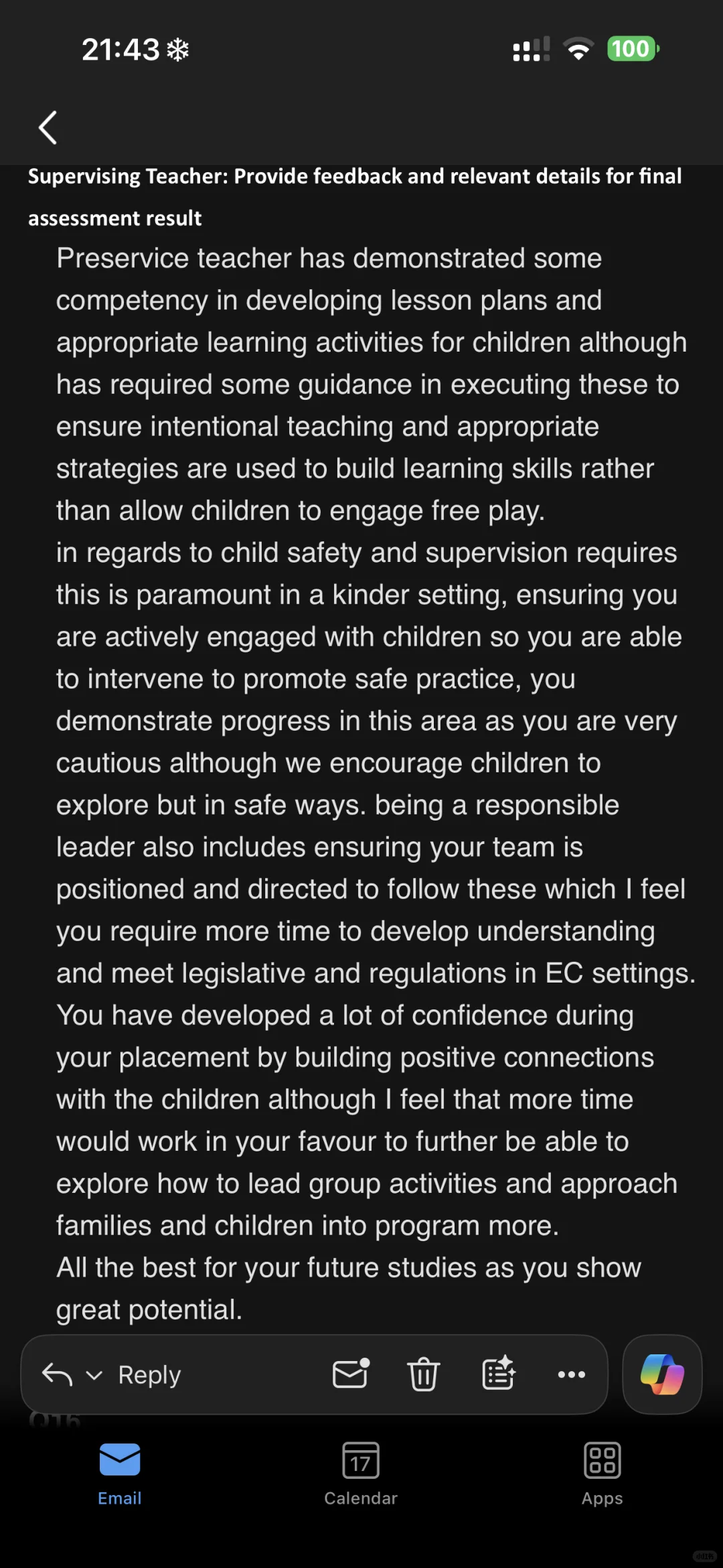 幼教实习被挂