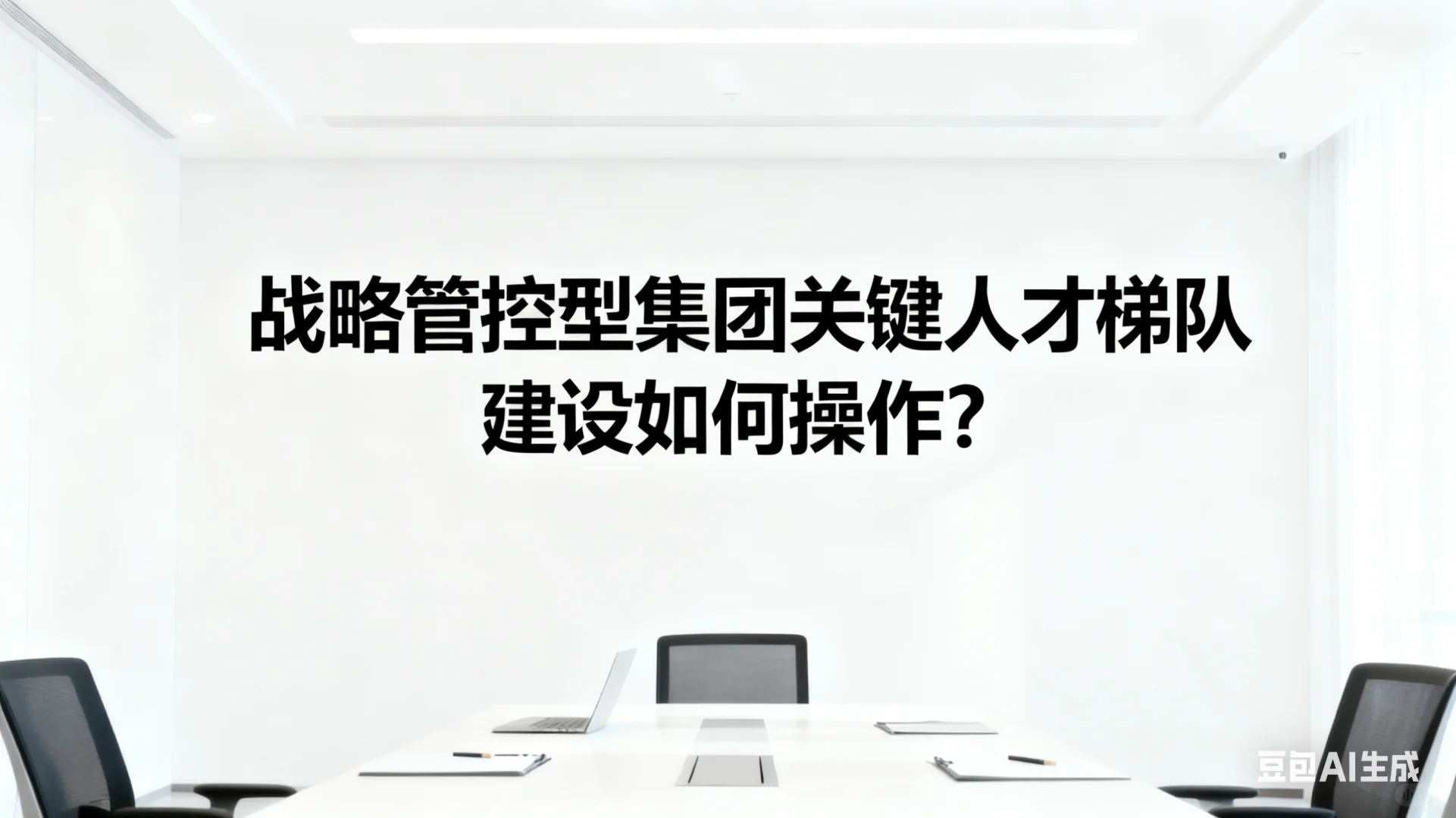 战略管控型集团人才梯队建设如何操作？