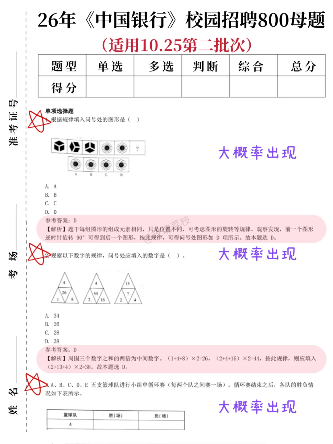 10.25中行第二批是蕞简单的一批！