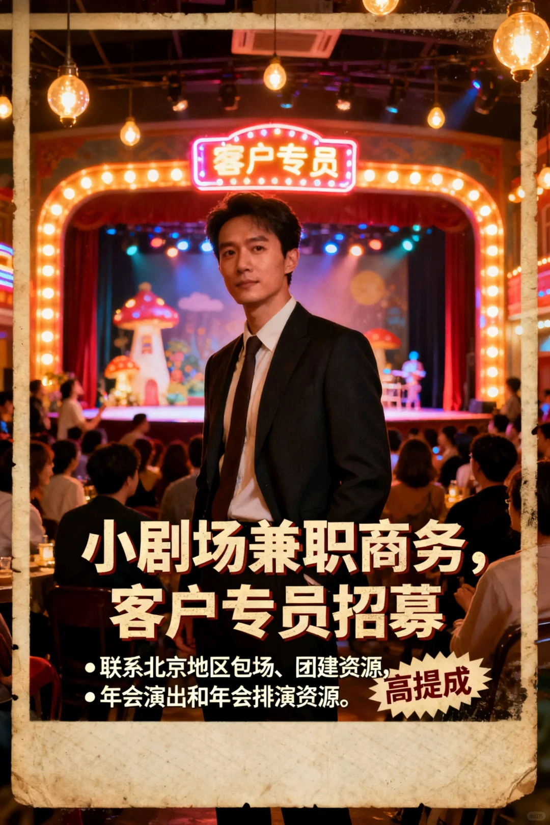 小剧场坐标北京，招人了，感兴趣滴滴，
