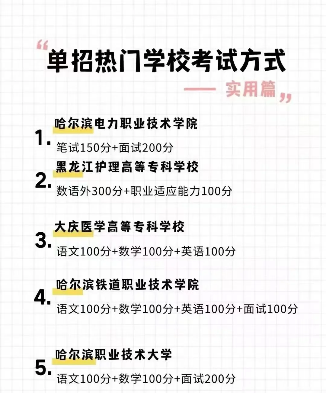 黑龙江省 2025 年单招考试的同学们注意啦！