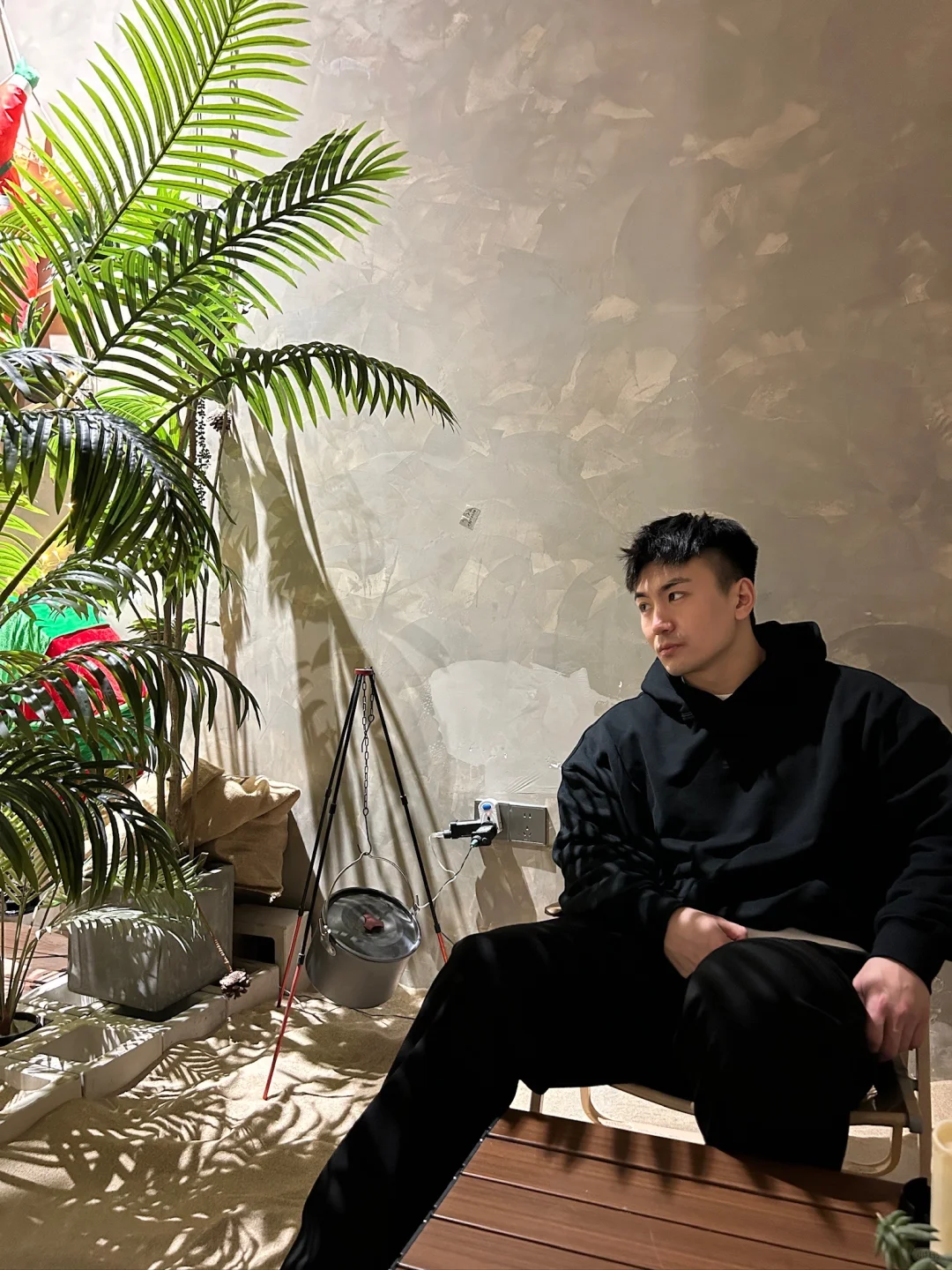 拍照略显尴尬
