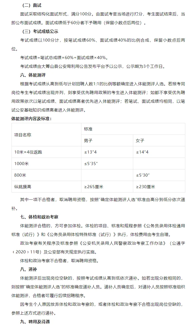 伊春大箐山县公安局招聘警务辅助人员40人