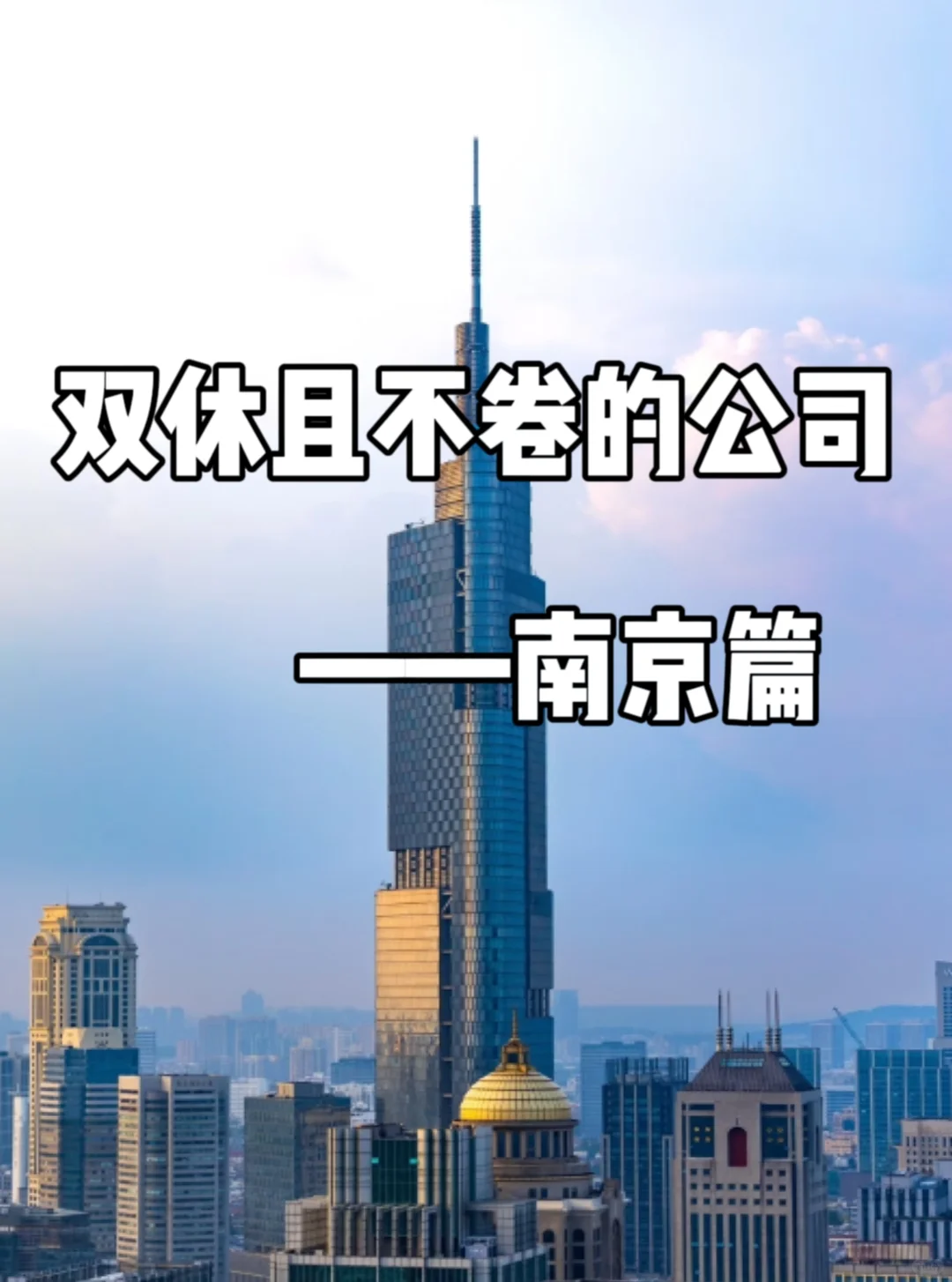 双休且不卷的公司:南京篇！