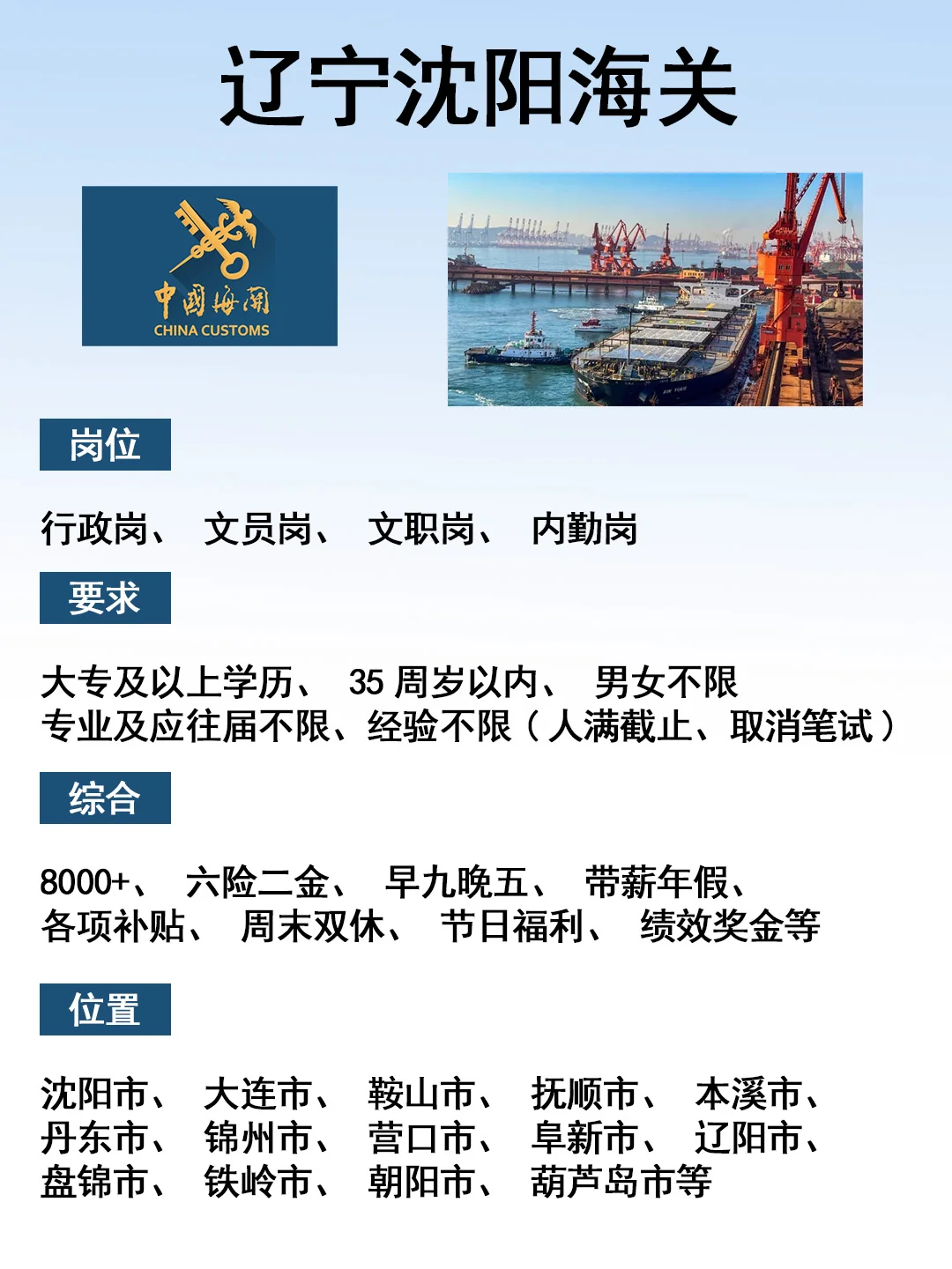 辽宁沈阳海关有愿意来的吗❓投就🀄