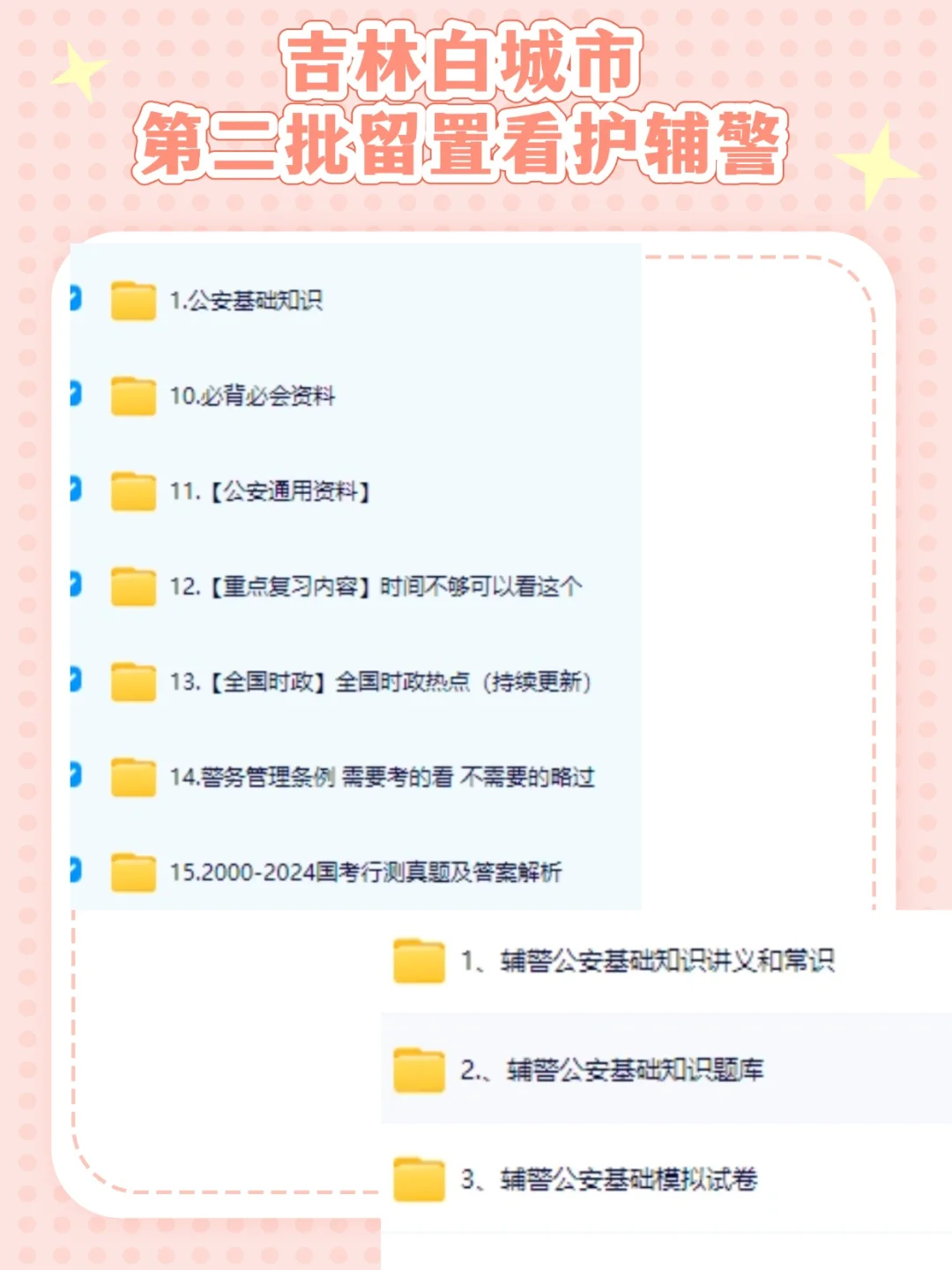 吉林白城市公安局招聘129名辅警 别再迷啦