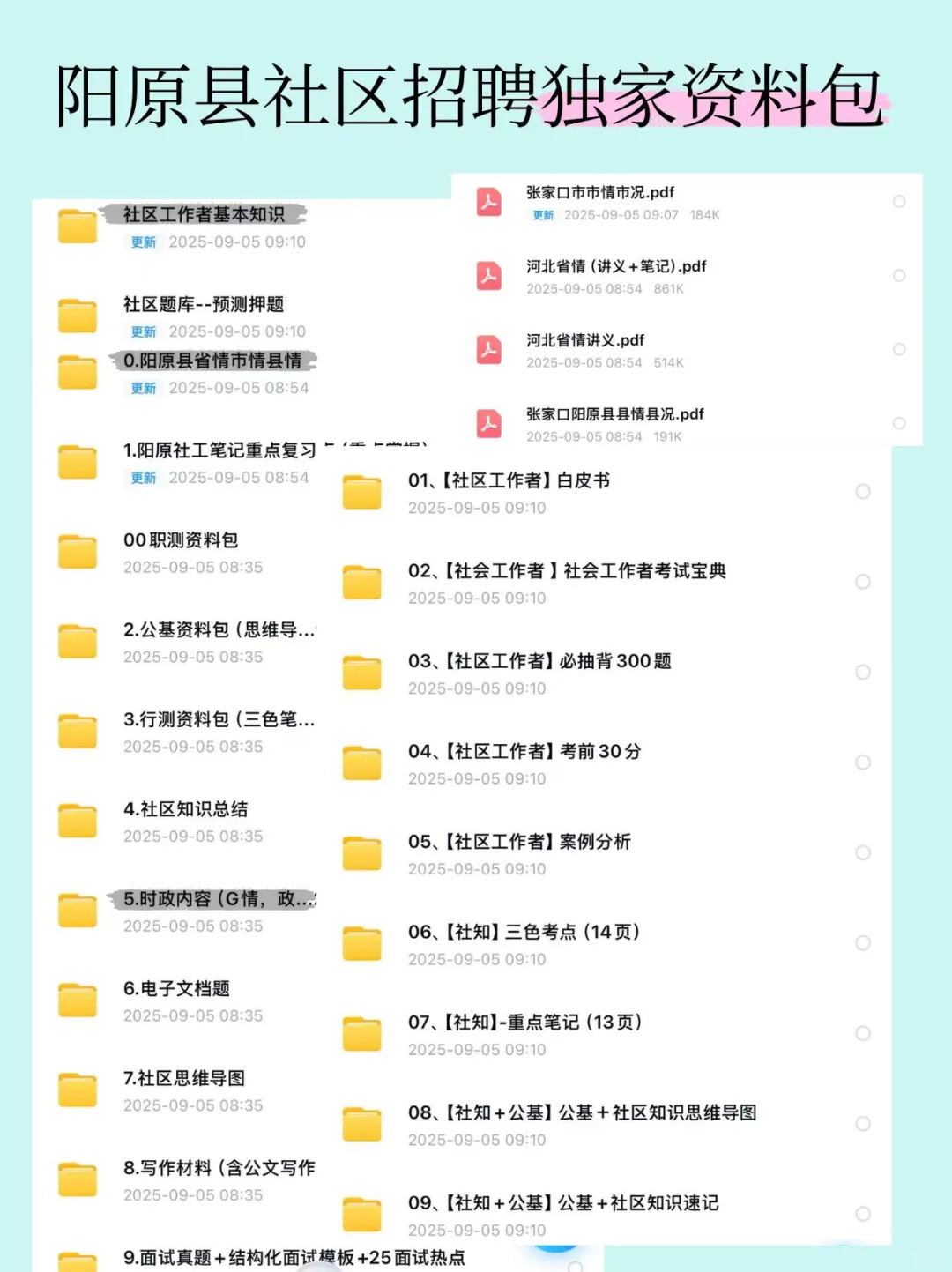 25阳原县招聘公告已出，就考这6页，熬夜背