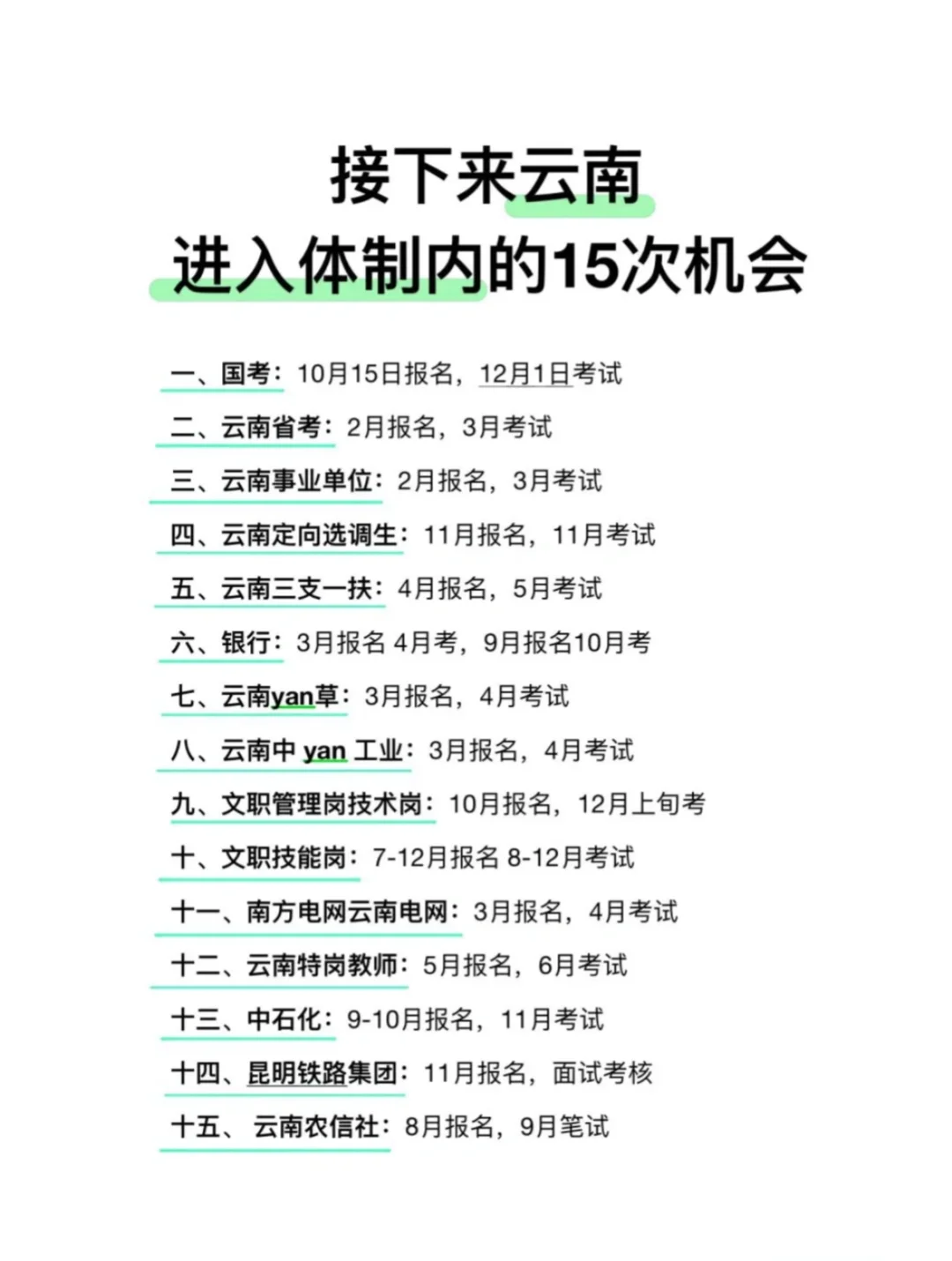 云南的小伙伴们注意啦！