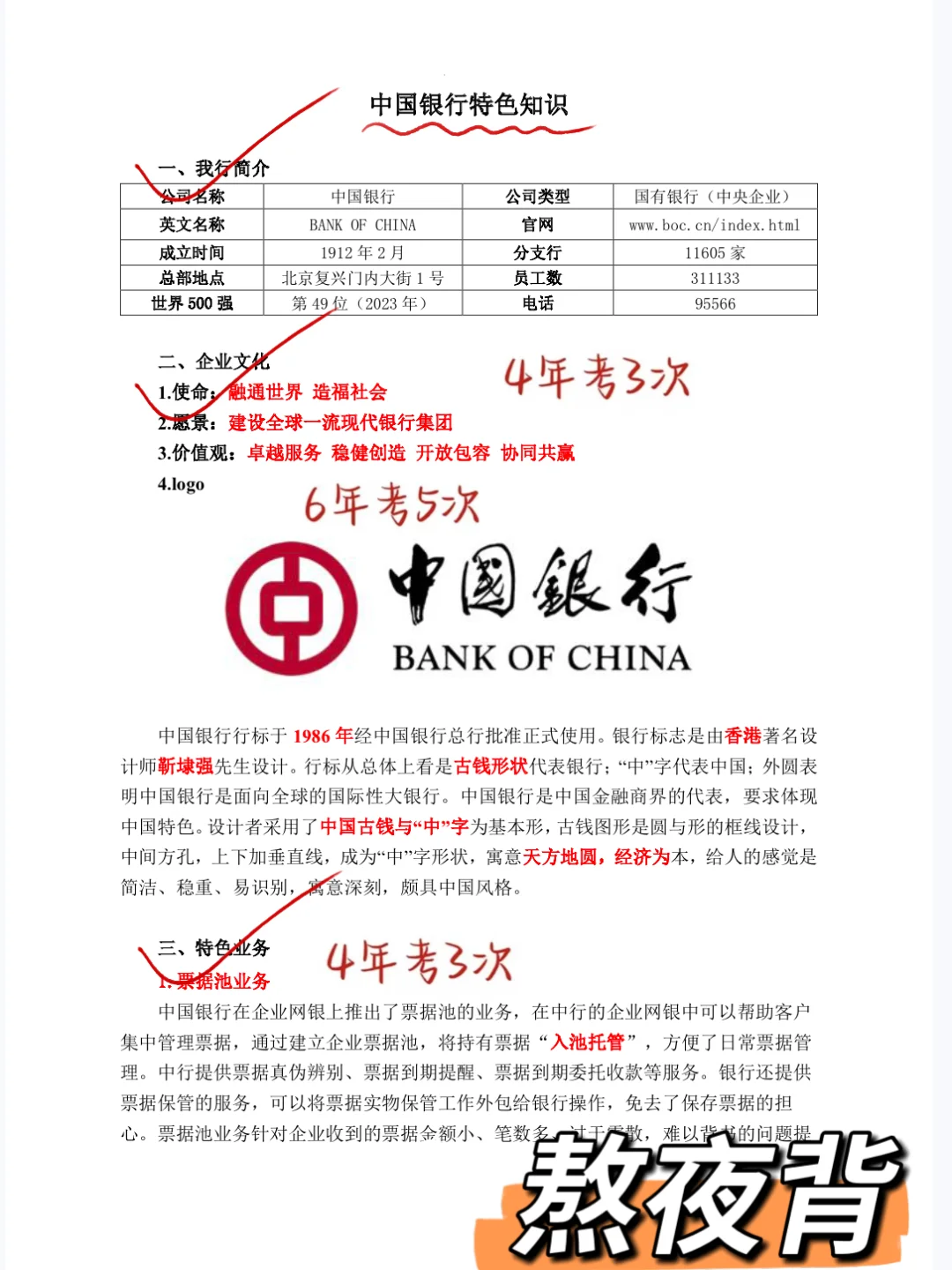 友情提醒，26中国银行笔试，7天保本90分！