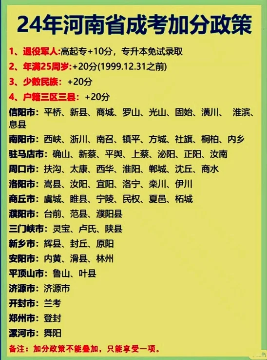 河南成考 加分政策 别忘记❗️❗️🔥🔥