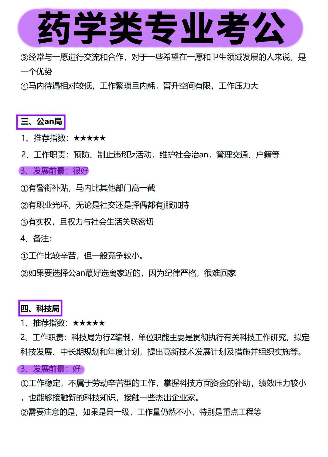 药学类的所有退路！！