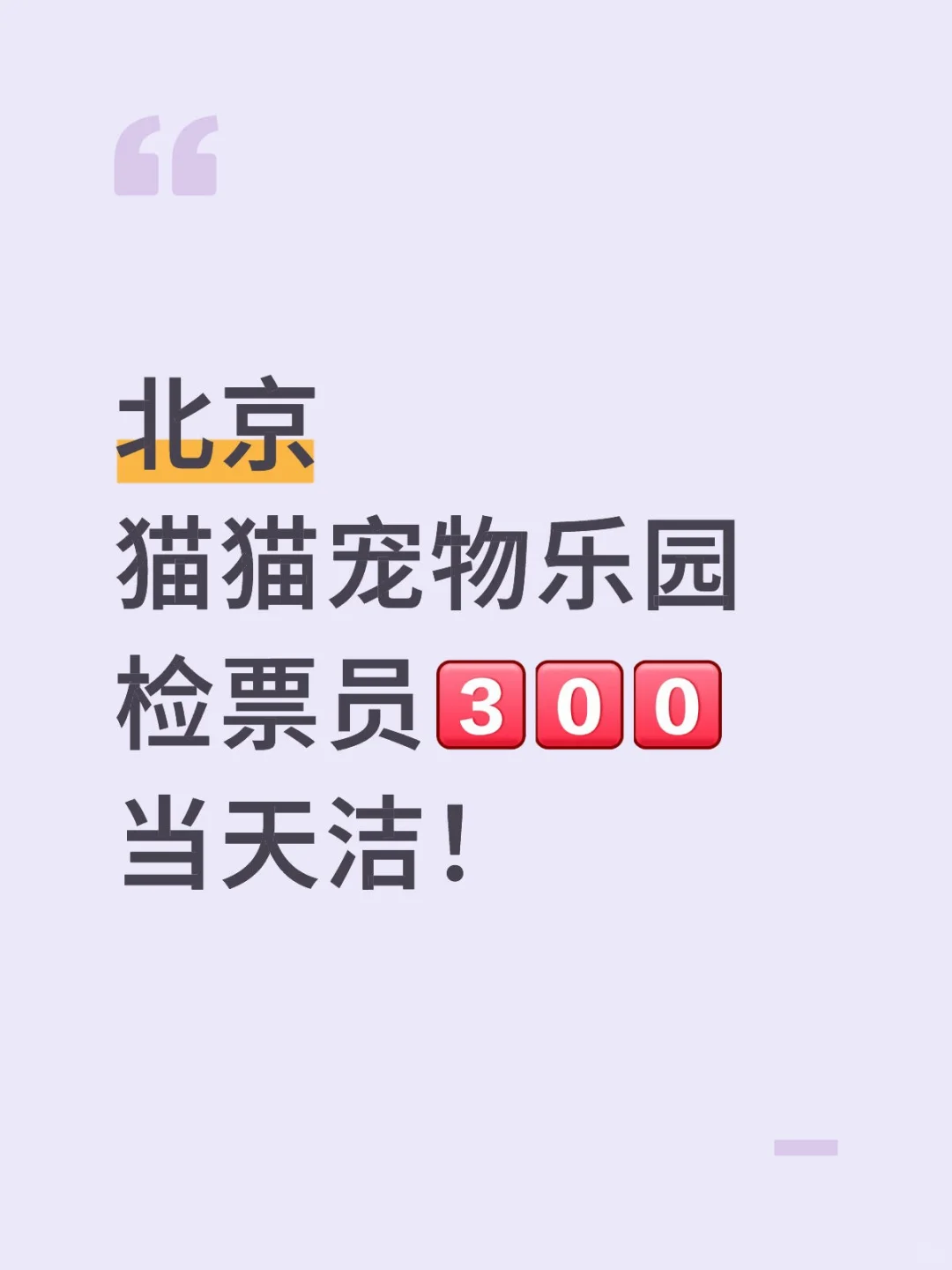 北京宠物乐园检票员来检票票撸猫猫喽！