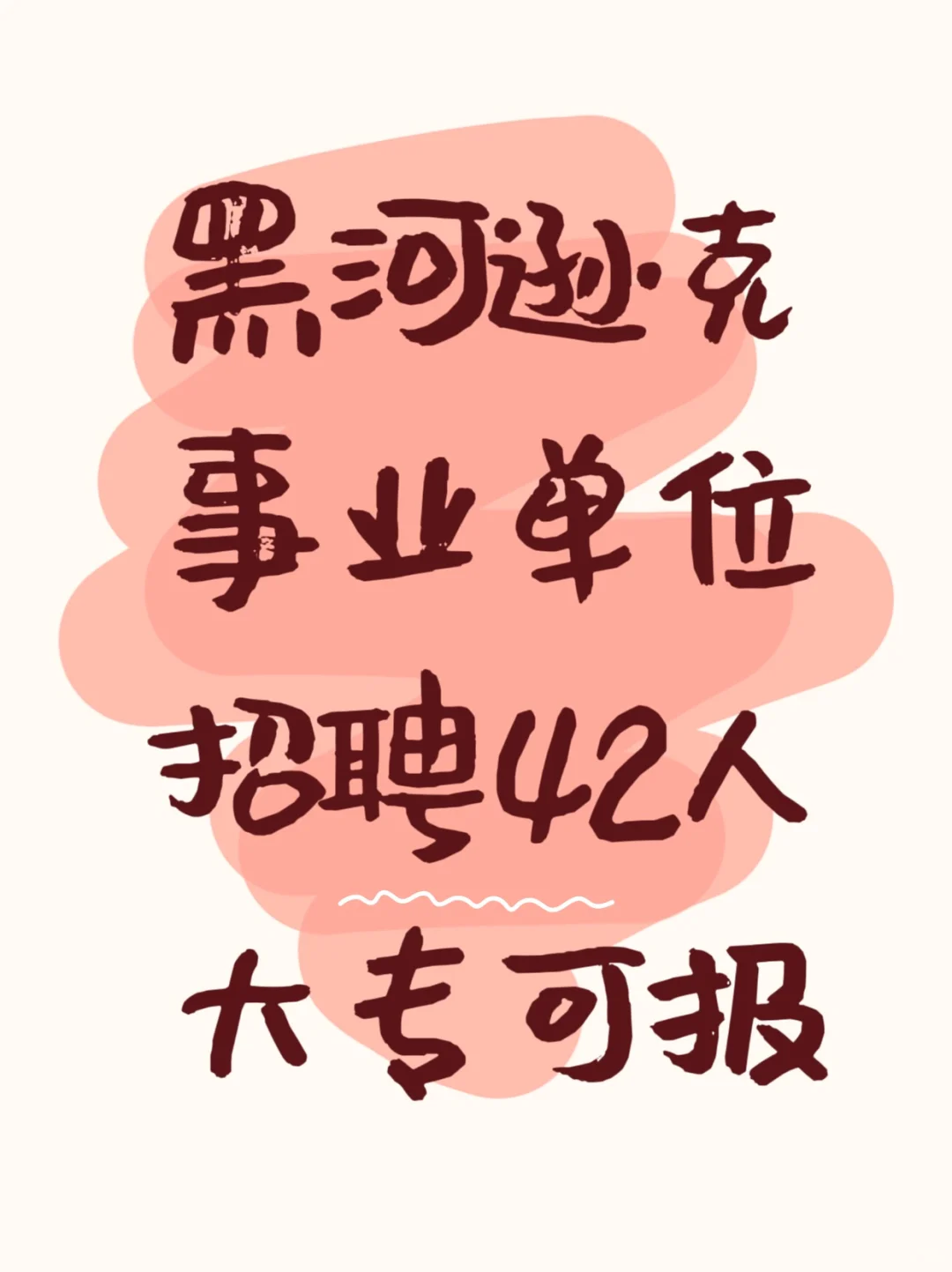 【落编】黑河逊克县事业单位招聘42人