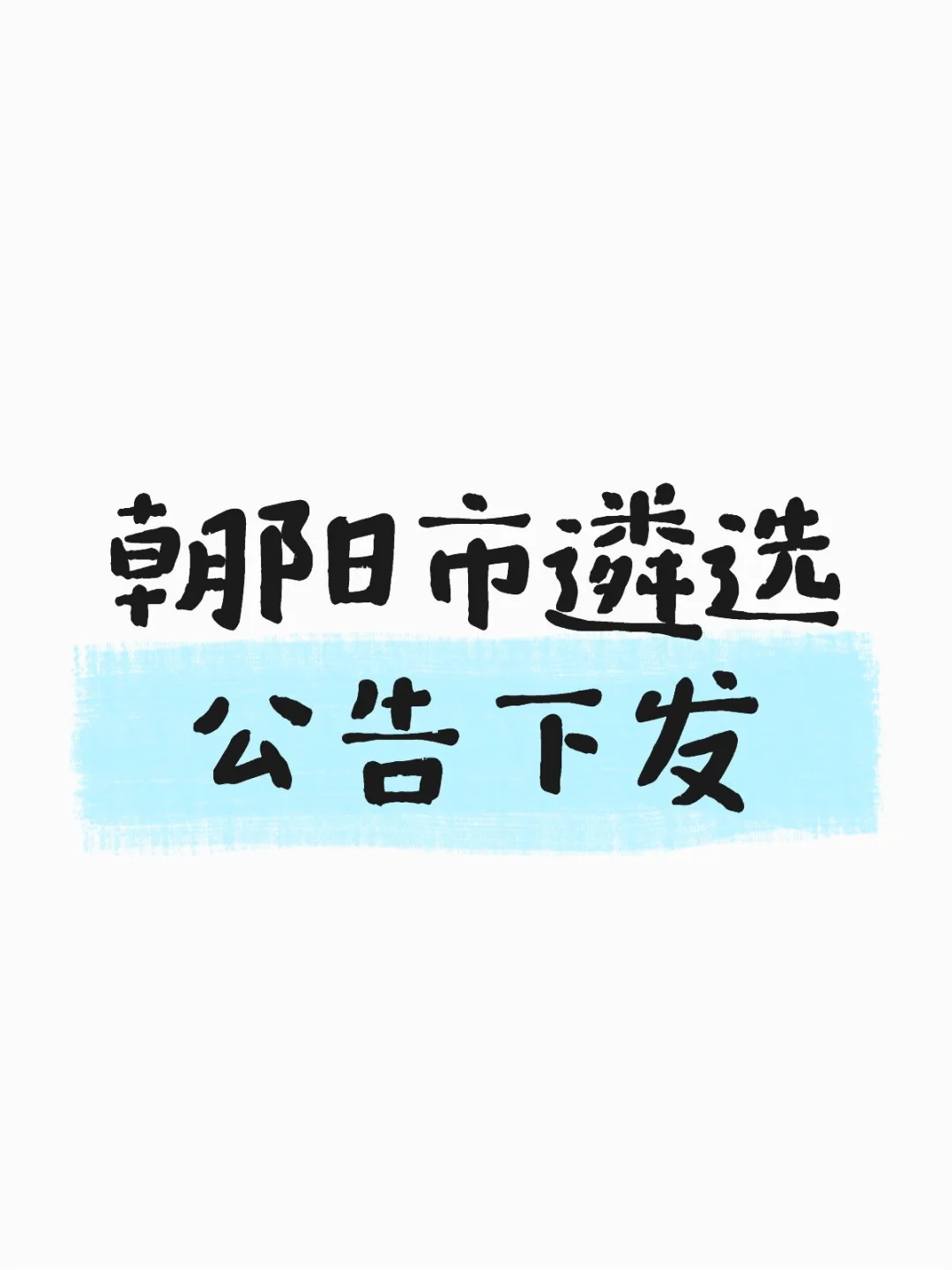 辽宁省朝阳市内部遴选开始