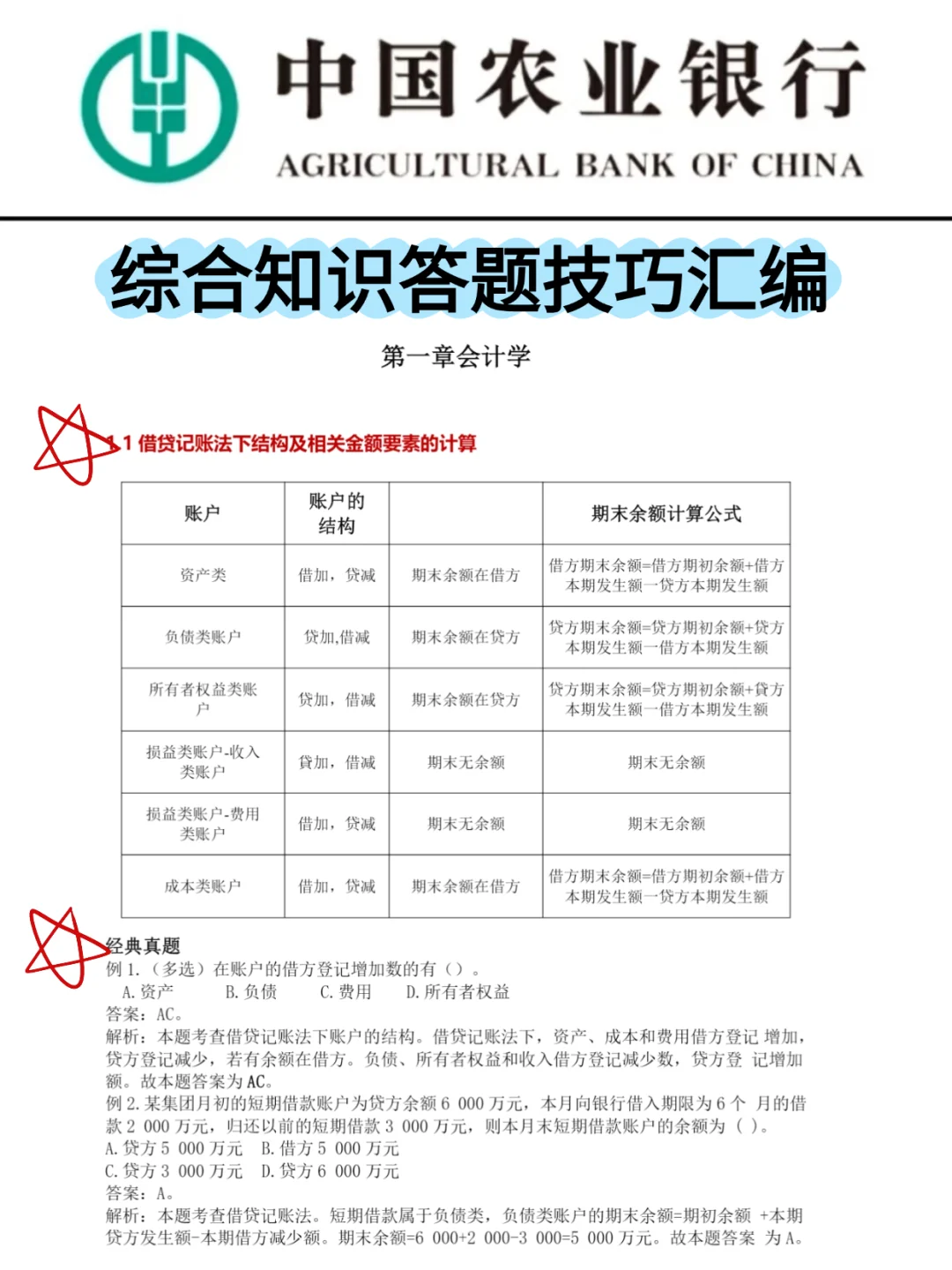 农业银行笔试🔥进度为0的直接抄我的就行