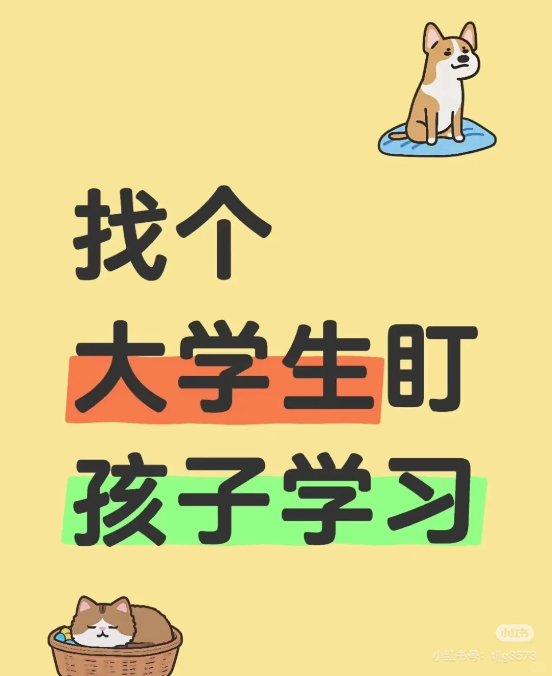 找个大学生盯孩子学习🔥🔥🔥
