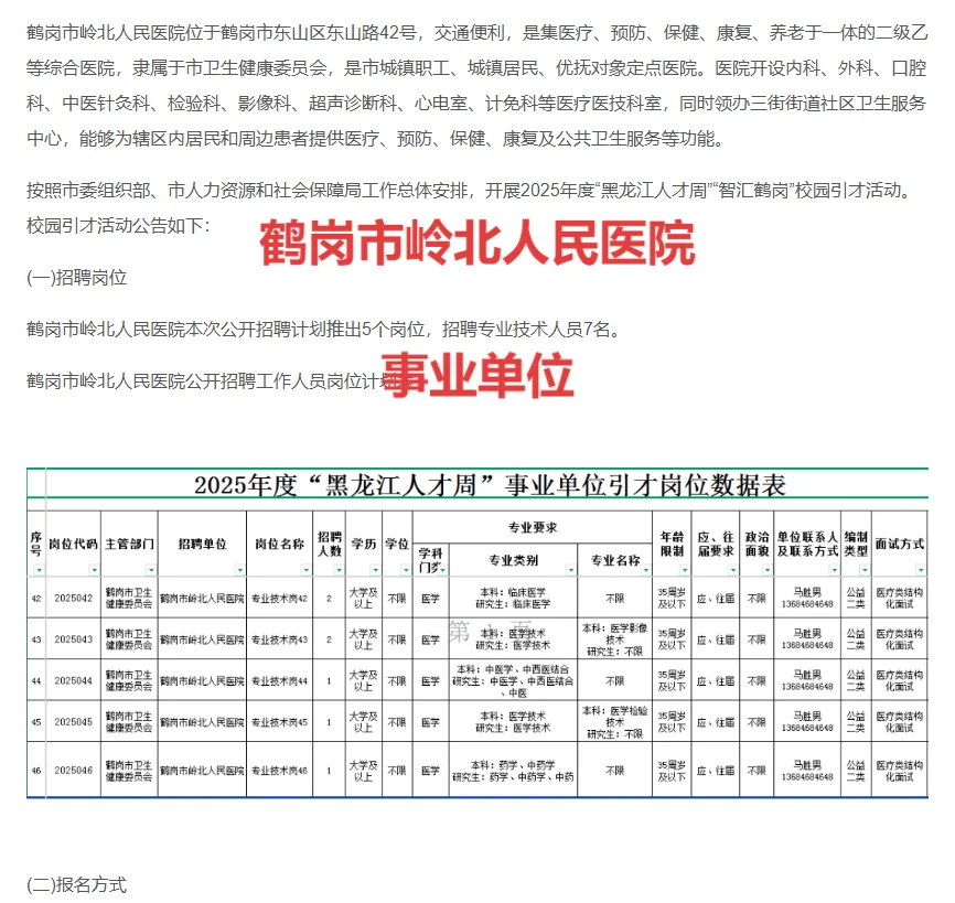 鹤岗市岭北人民医院
