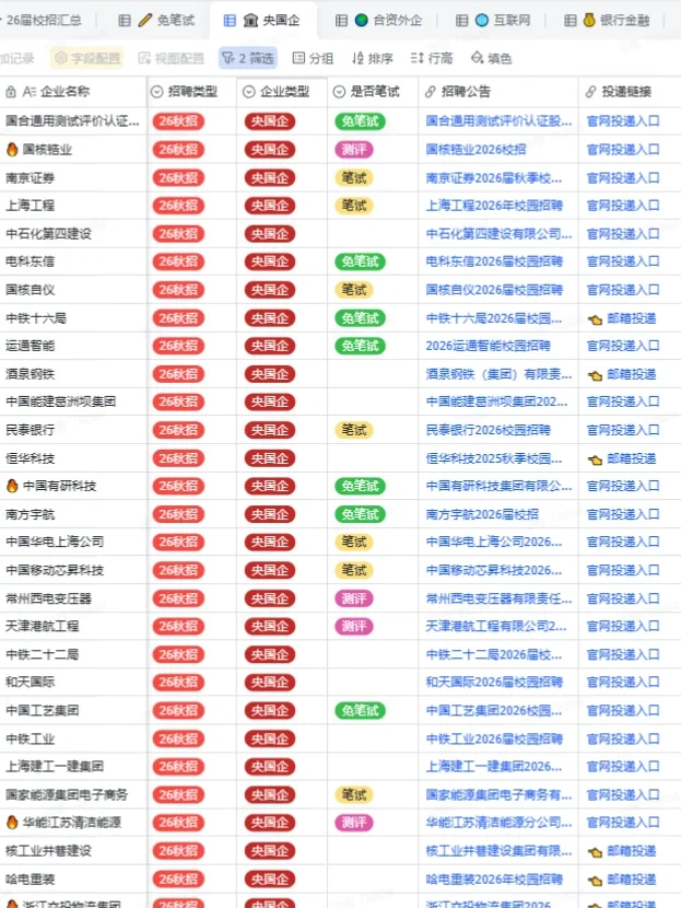 10月秋招抢人大战，终于抢先把免笔试投完了