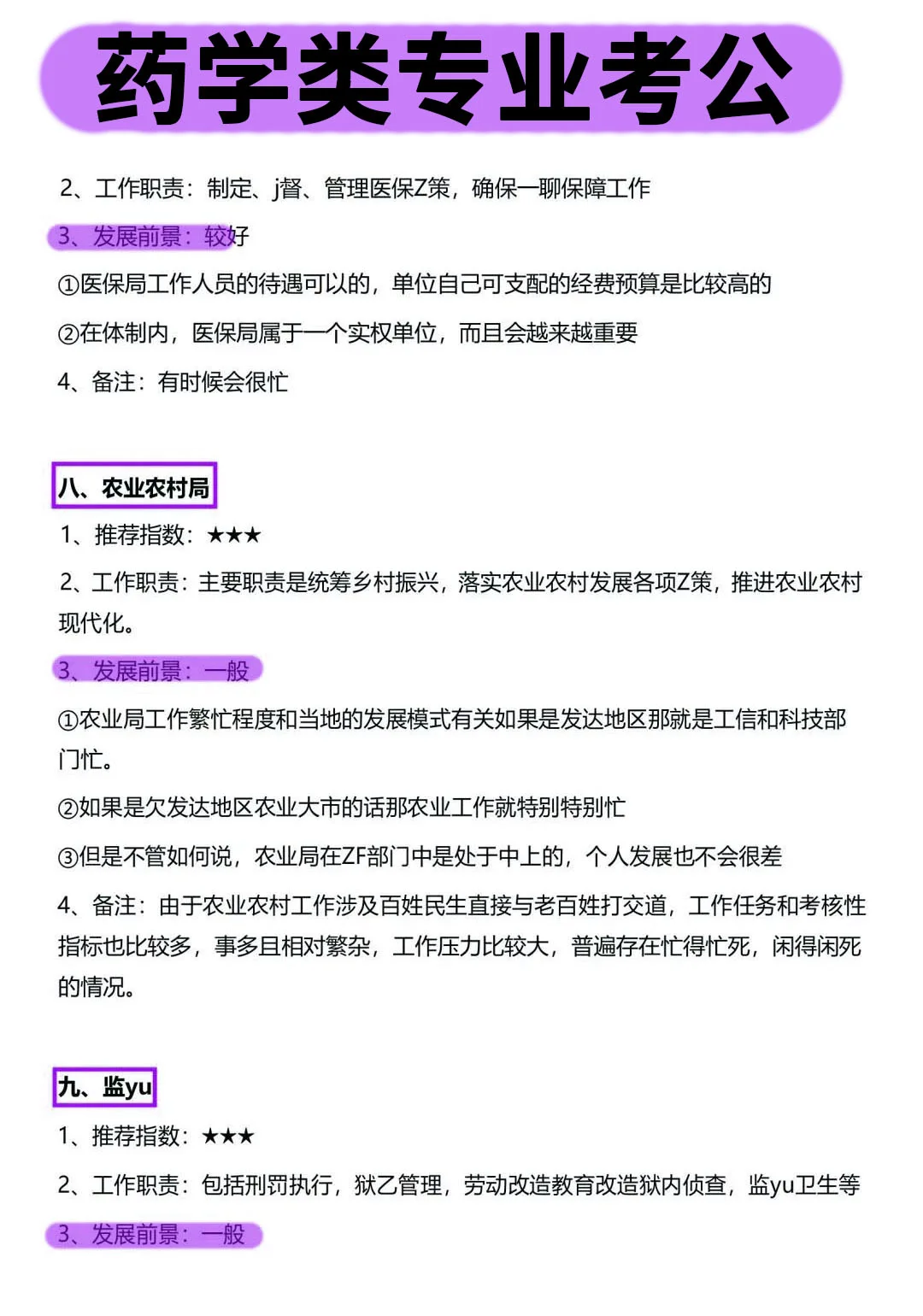 药学类的所有退路！！