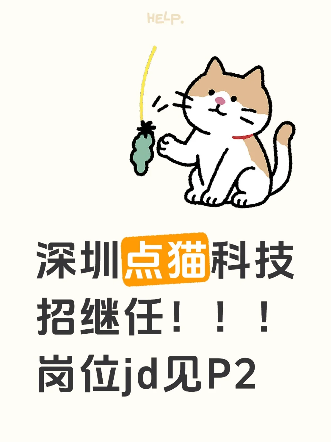 深圳点猫科技编程猫，项目运营招继任！有hc