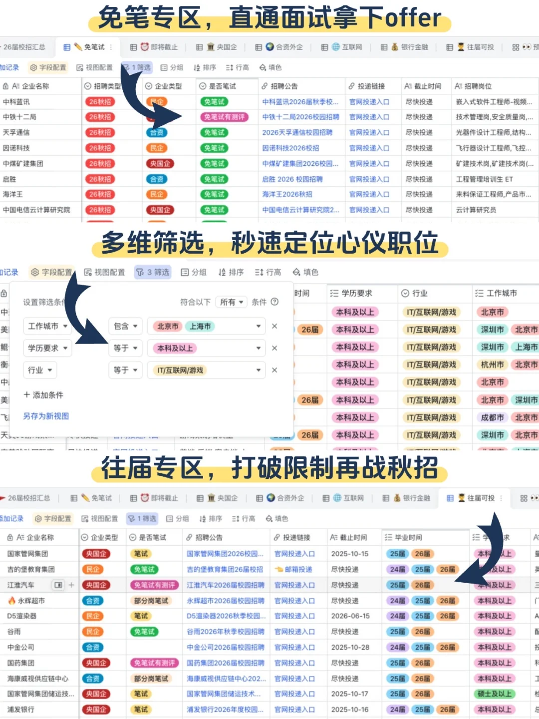 10月秋招抢人大战，终于抢先把免笔试投完了
