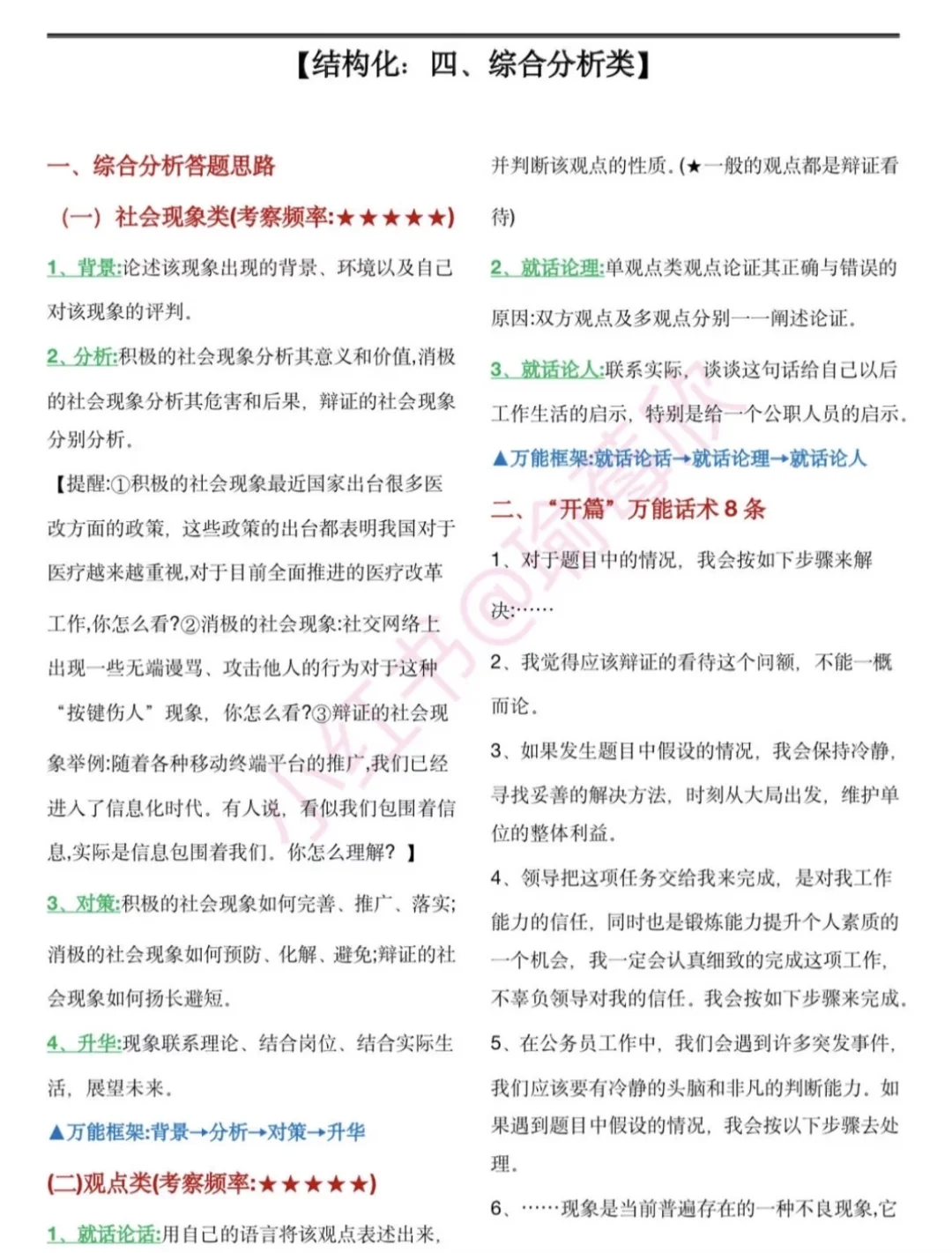 结构化面试3小时背完保底90➕