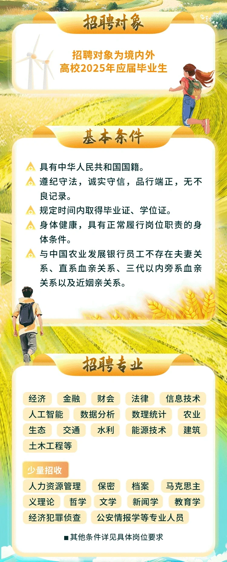🌱农学有岗|中国农业发展银行招聘