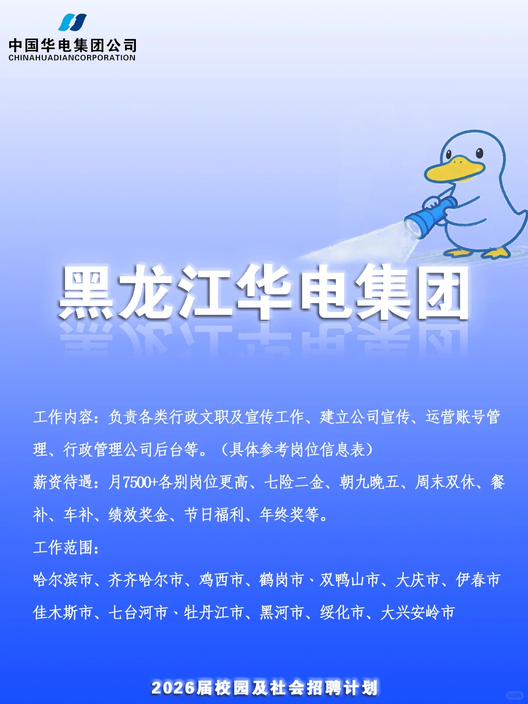 好工作～黑龙江华电🎉欢迎大家来到华电