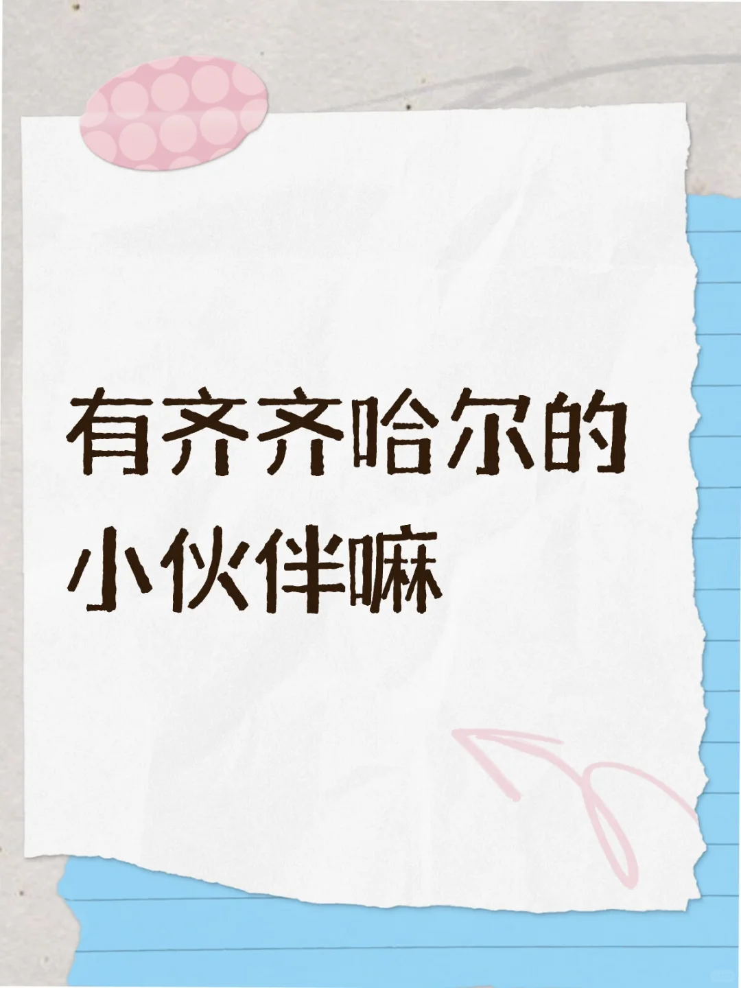 齐齐哈尔的小伙伴