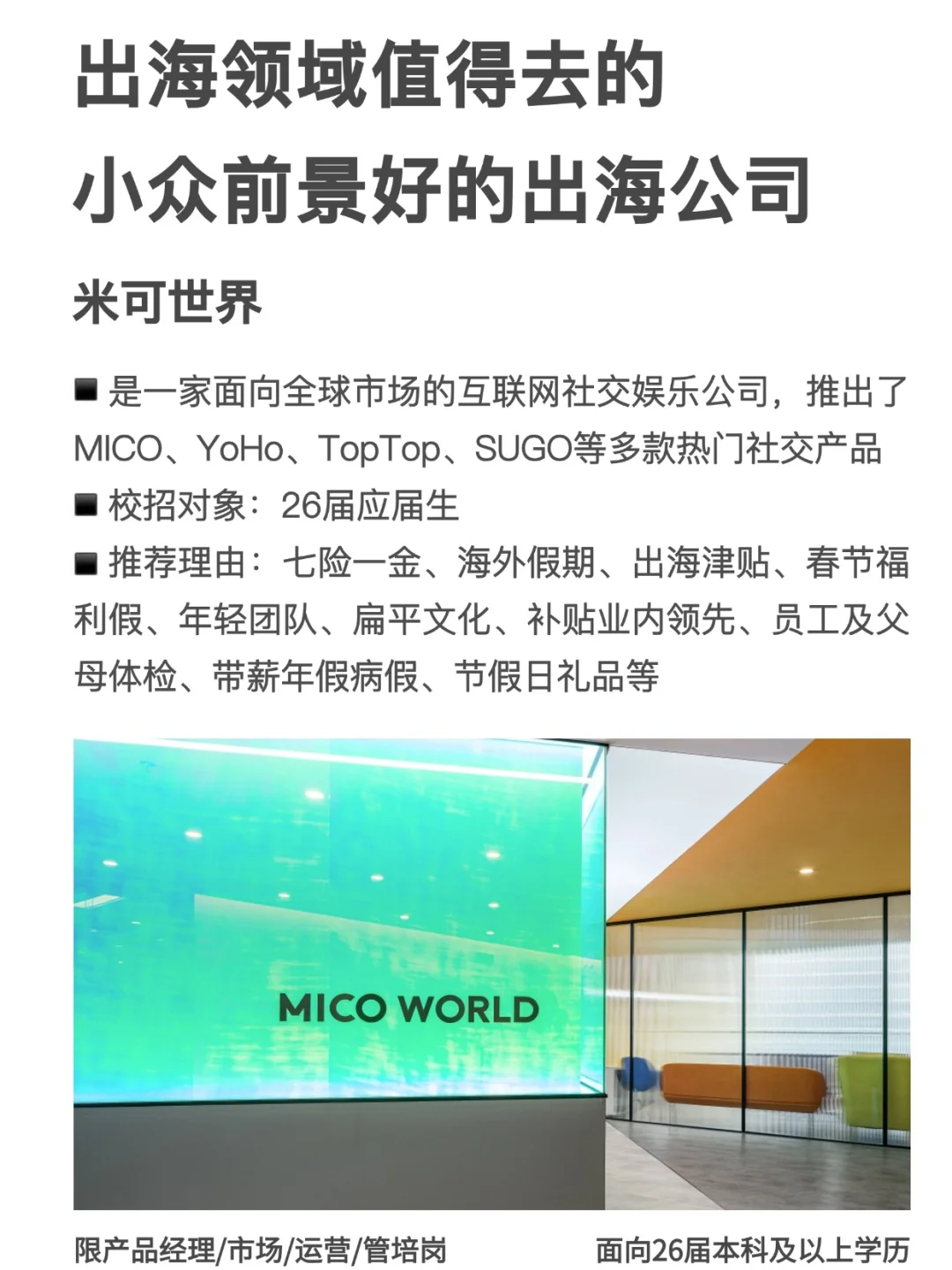 值得去的出海公司