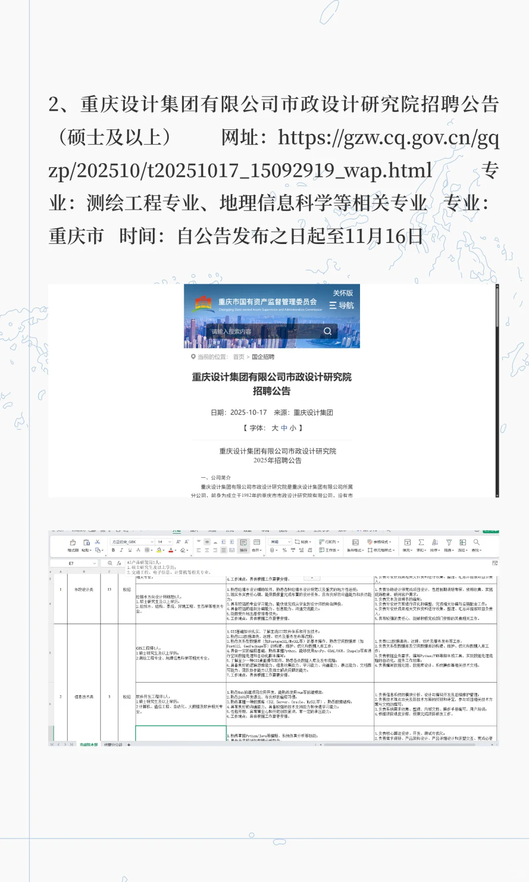 地理学、测绘、地理信息等招聘信息