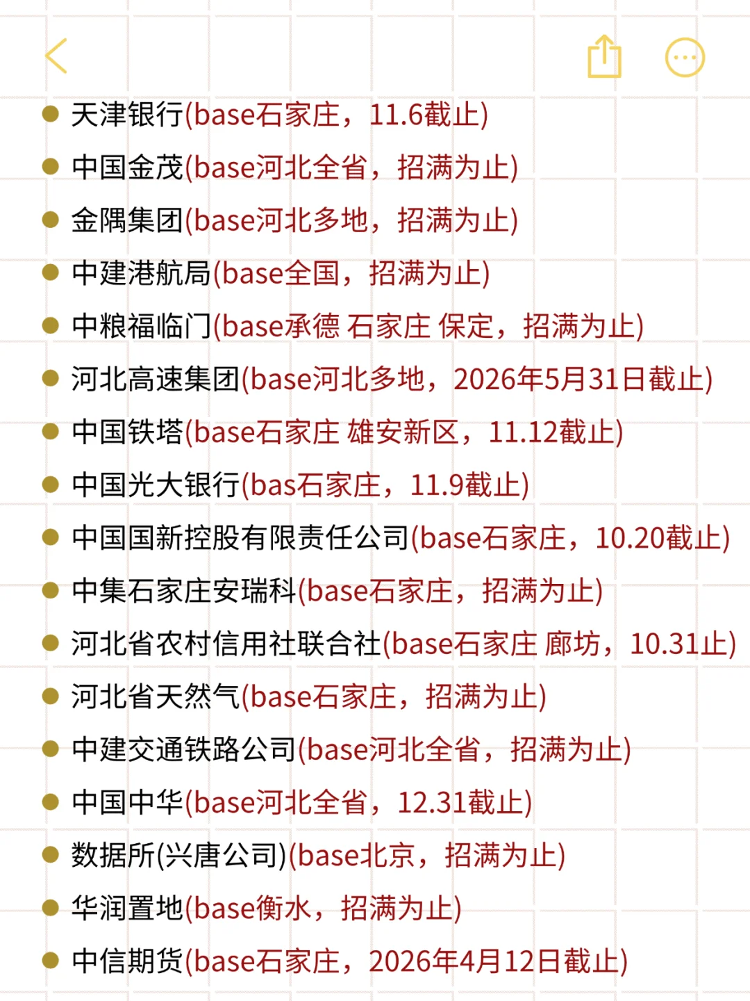 逼自己一把，把河北校招投完！