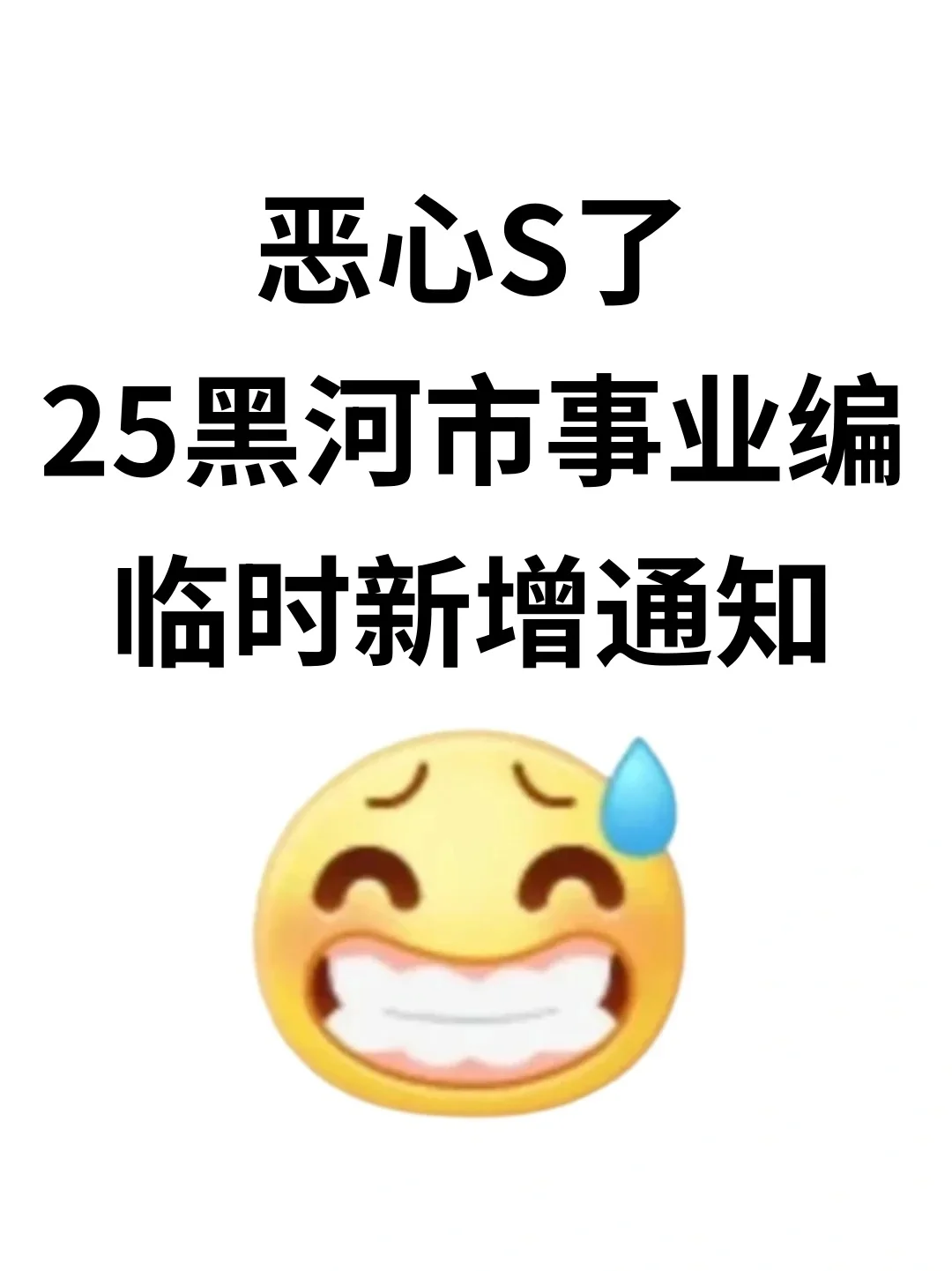 提醒下，25黑河市事业编临时新增内容，熬夜背