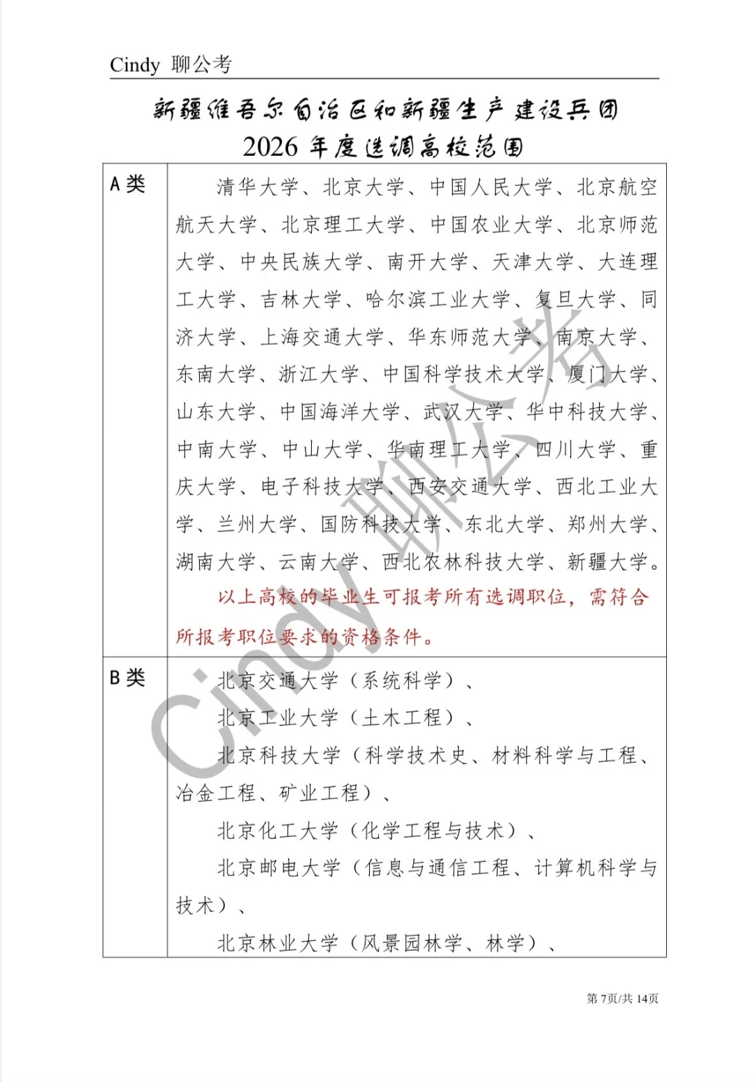 2026新疆定向选调公告：择业期应届生可报