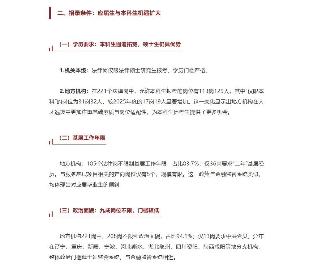 国考人民银行招录政策解读