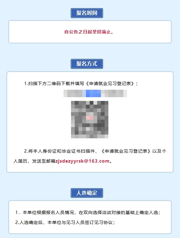 湛江市第二中医医院见习岗位招人啦！