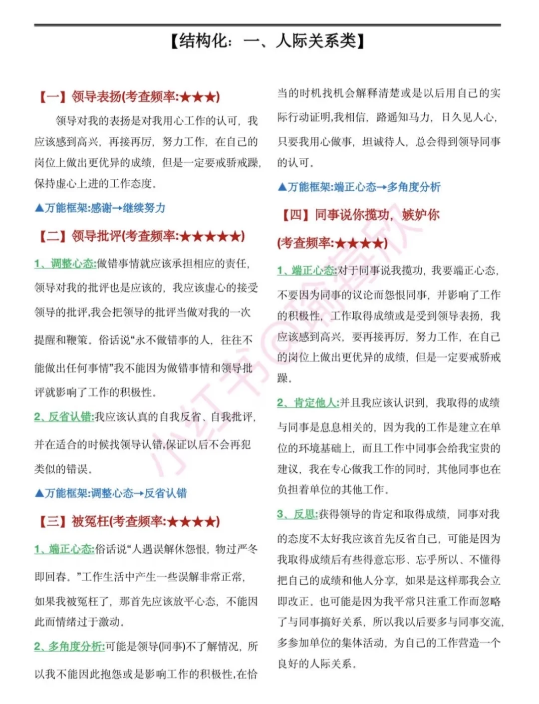 结构化面试3小时背完保底90➕