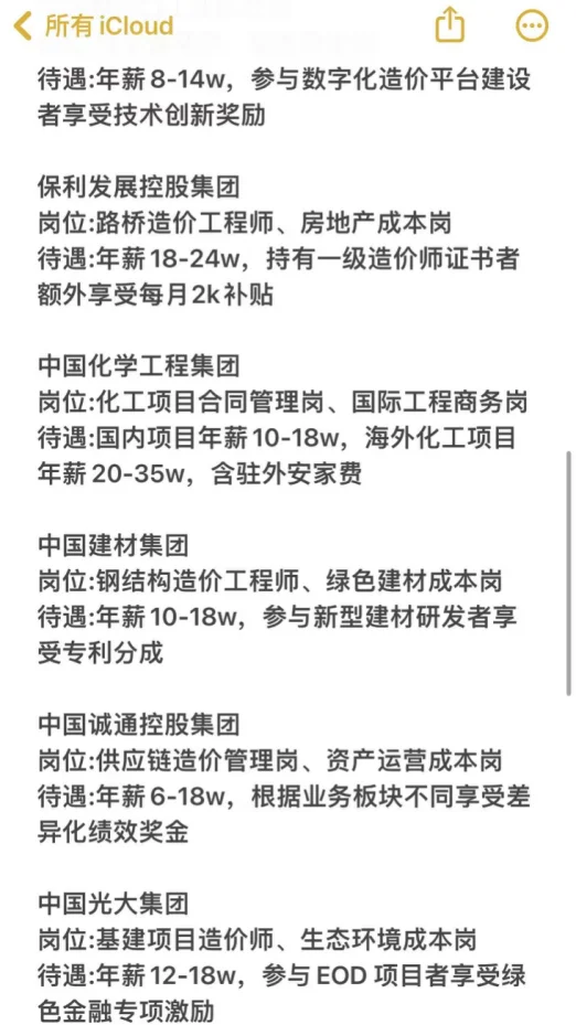 工程造价专业必投央国企——秋招篇