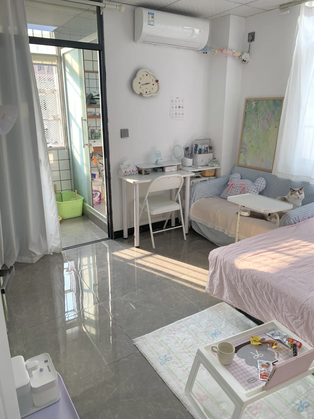 房租600 月薪4500 一个人住刚好！