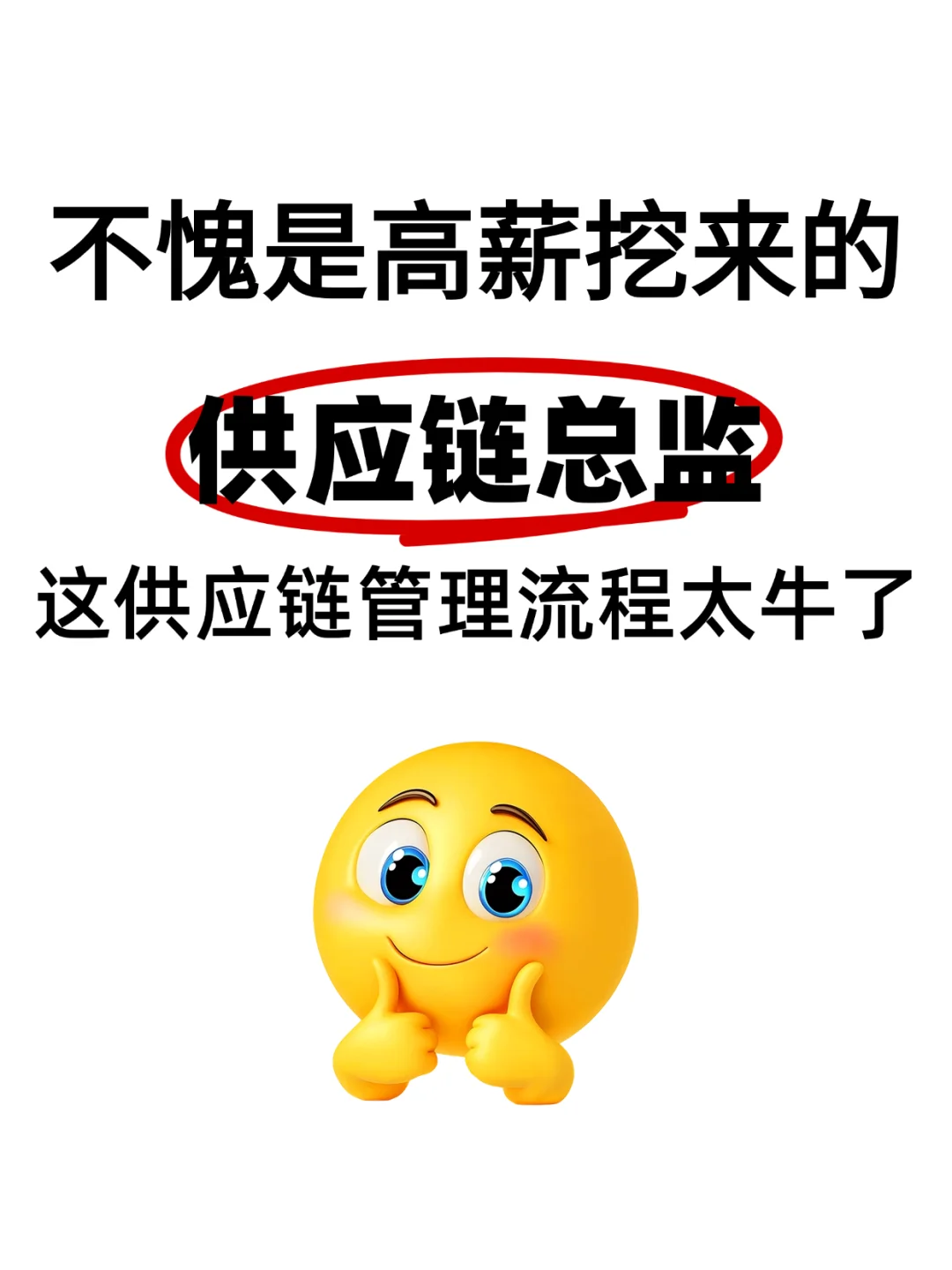 不愧是高薪挖的供应链总监，管理流程太牛了